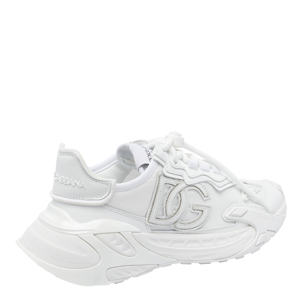 Dolce & Gabbana Sneakers White Fabric+leather/rubber Sole