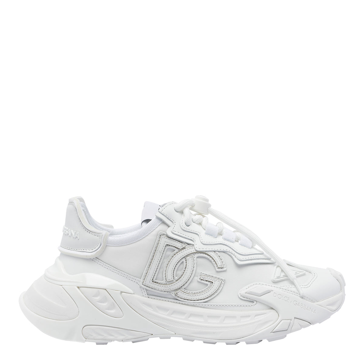 Dolce & Gabbana Sneakers White Fabric+leather/rubber Sole