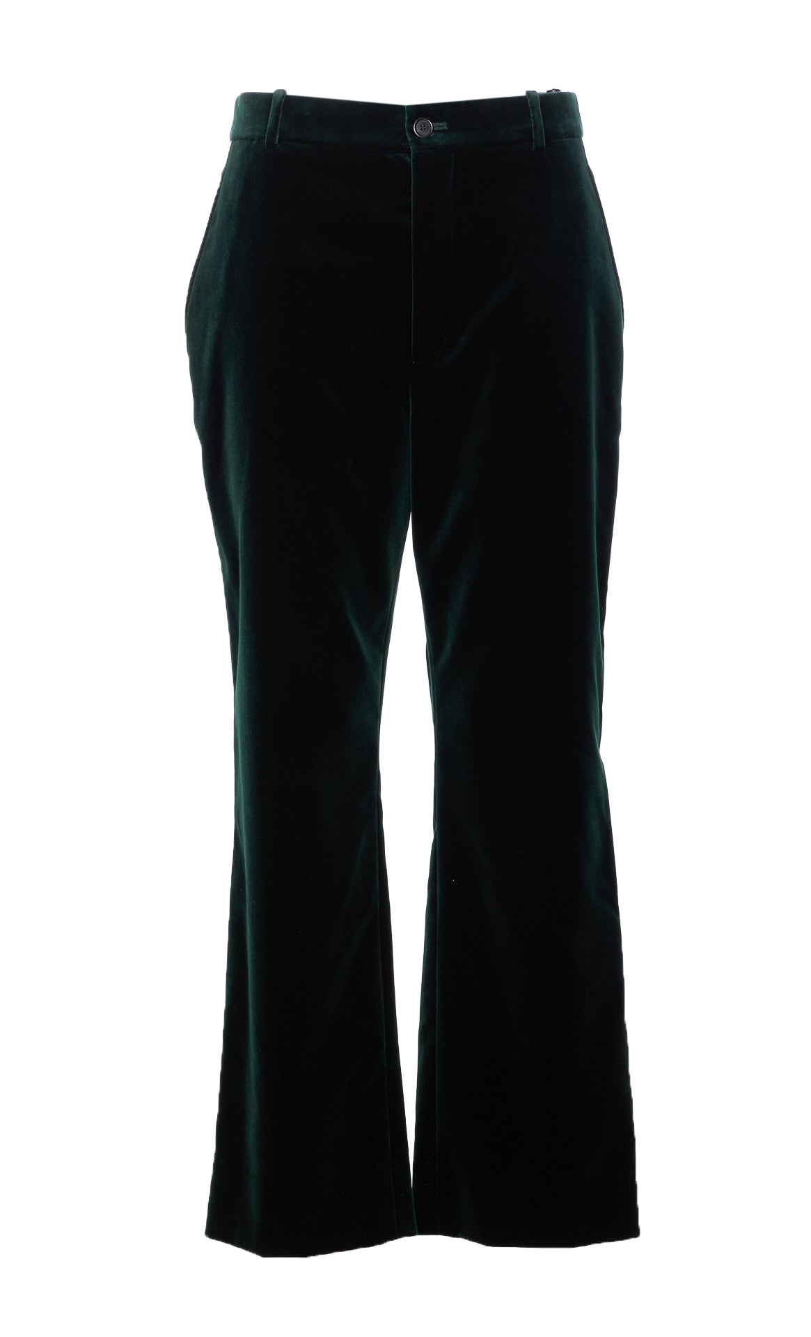 Saint Laurent Trousers Green Cotton