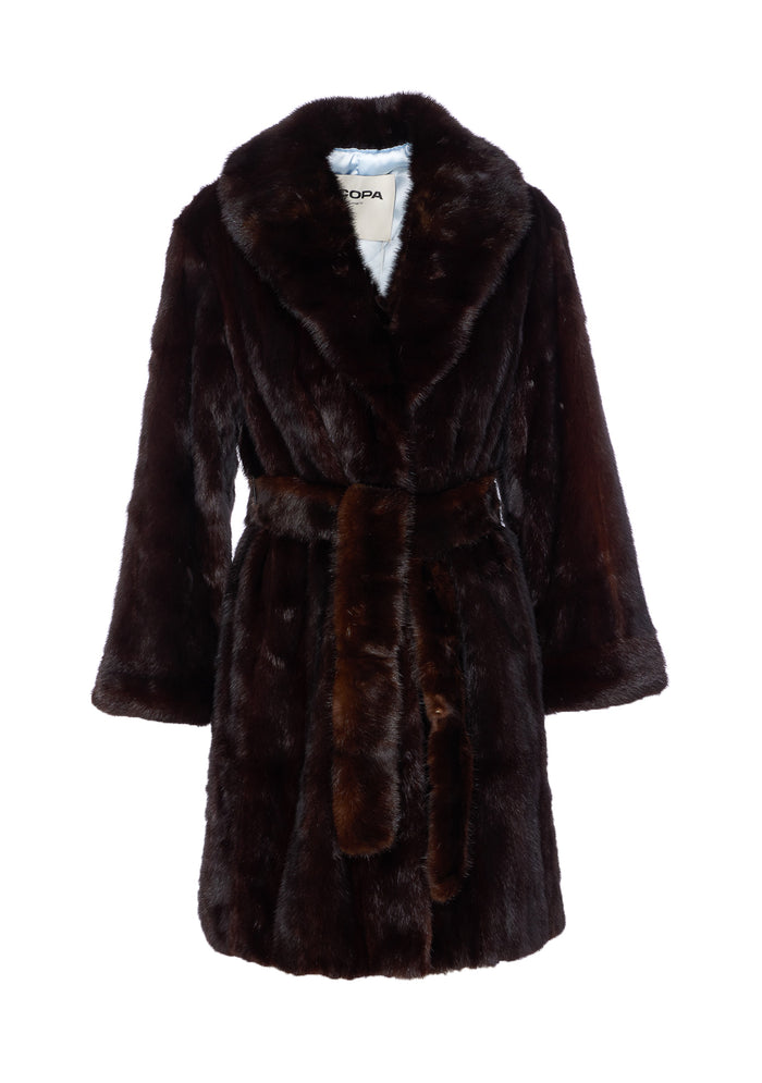 Iacopa Coats Brown Vintage Fur