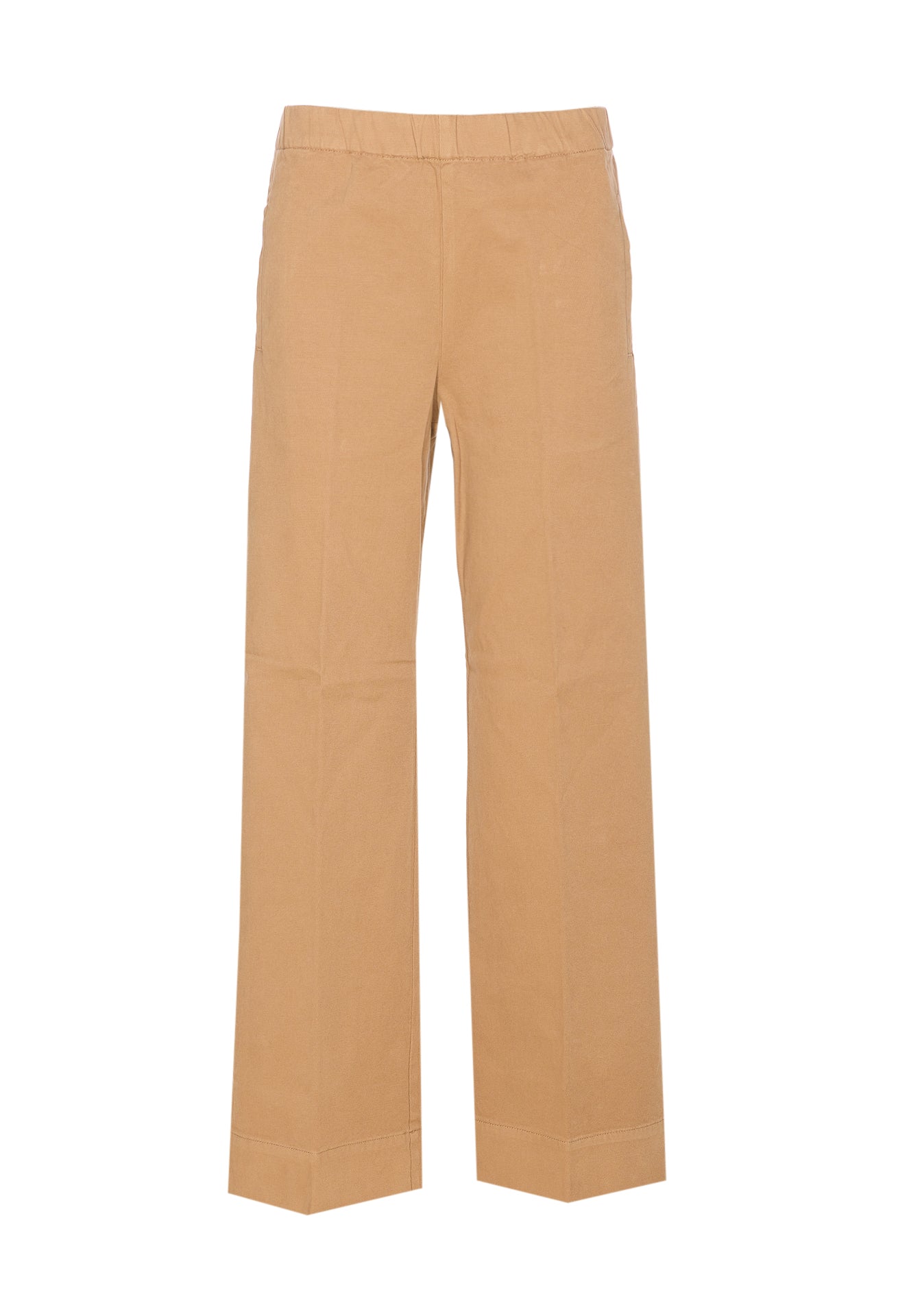 TRUE AVENUE Trousers Beige Cotton
