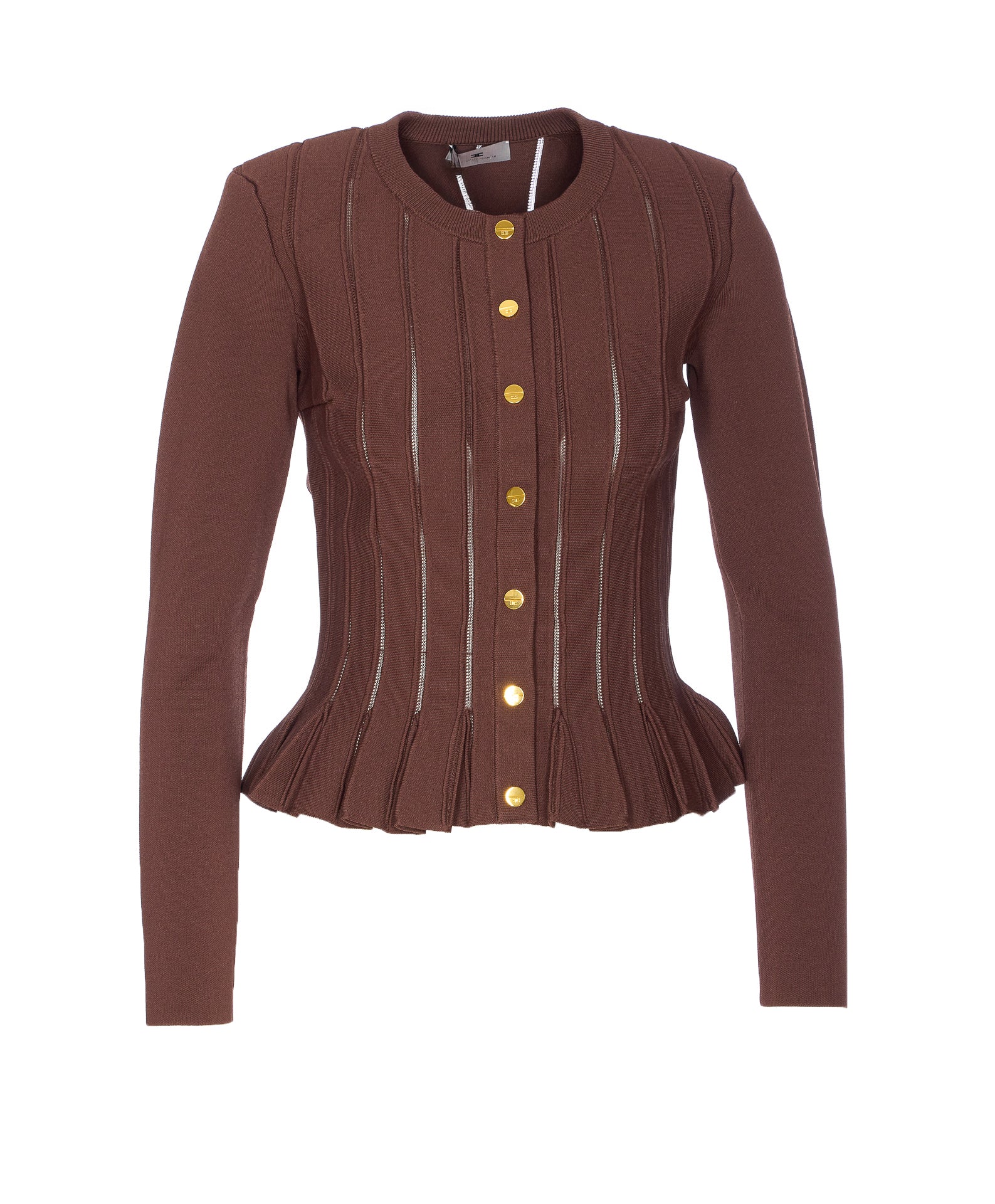Elisabetta Franchi Sweaters Brown Viscose