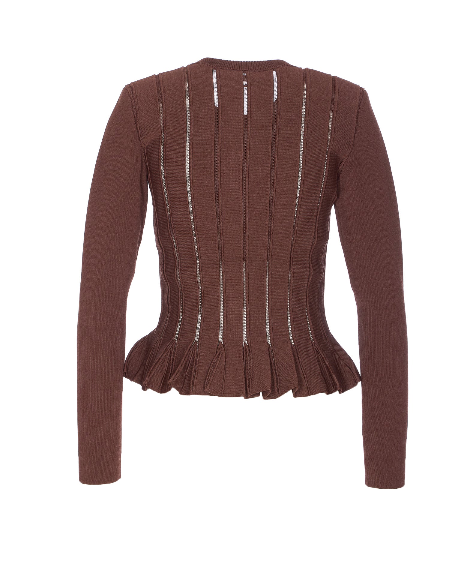 Elisabetta Franchi Sweaters Brown Viscose