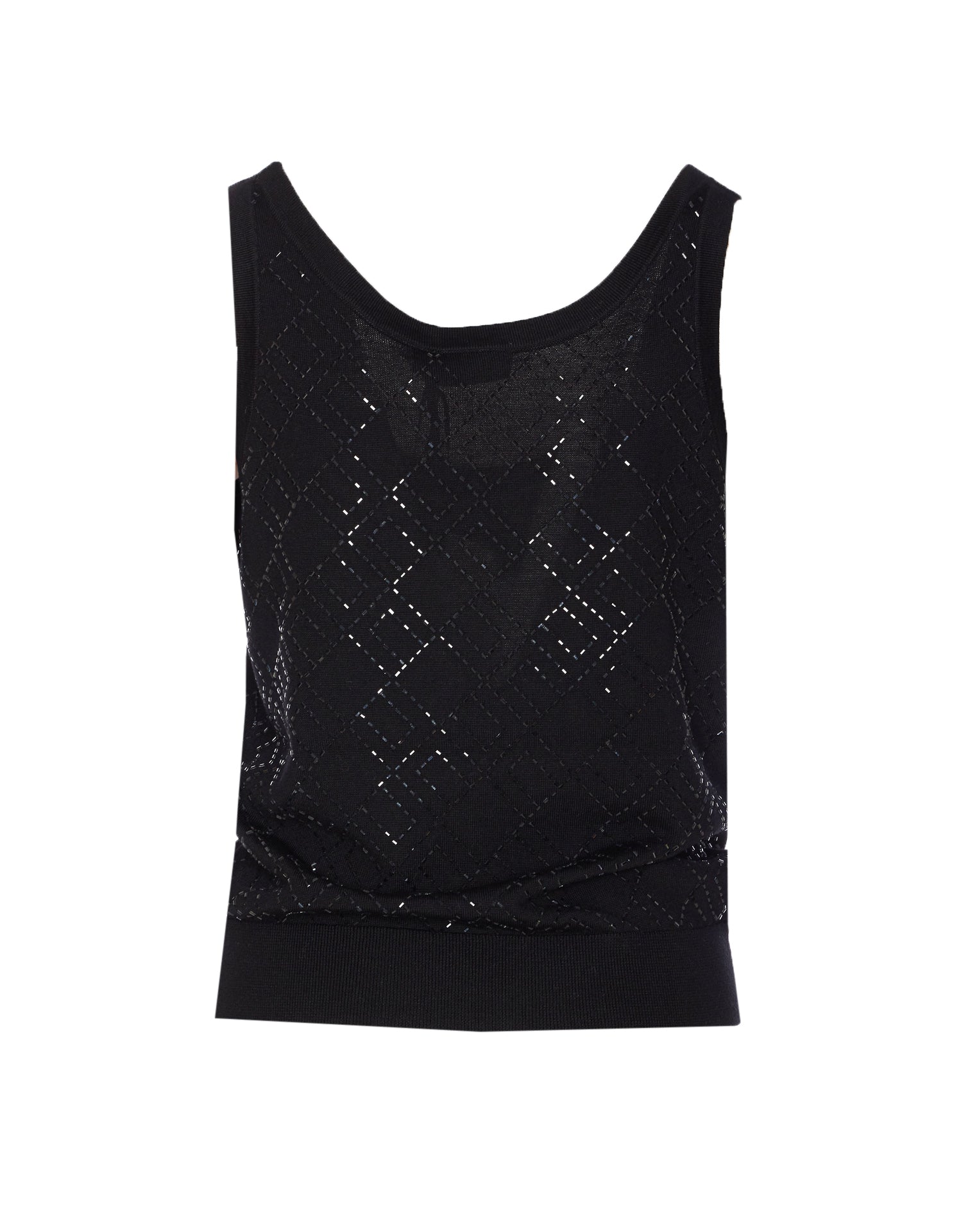 Elisabetta Franchi Top Black Wool