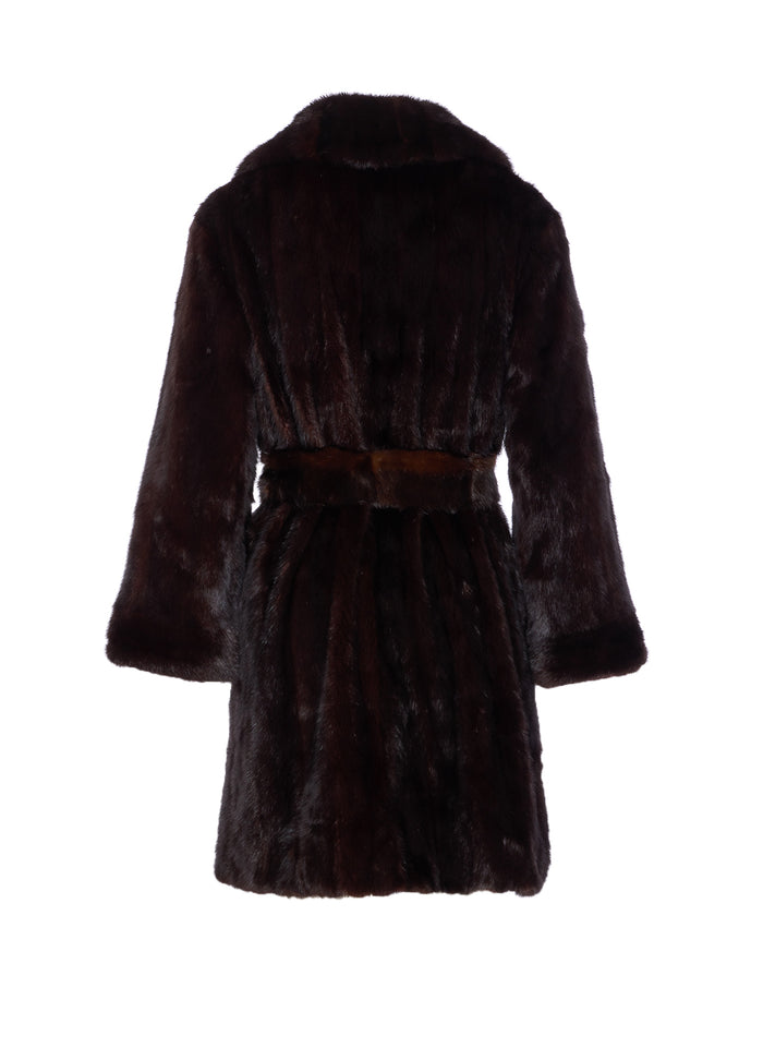 Iacopa Coats Brown Vintage Fur