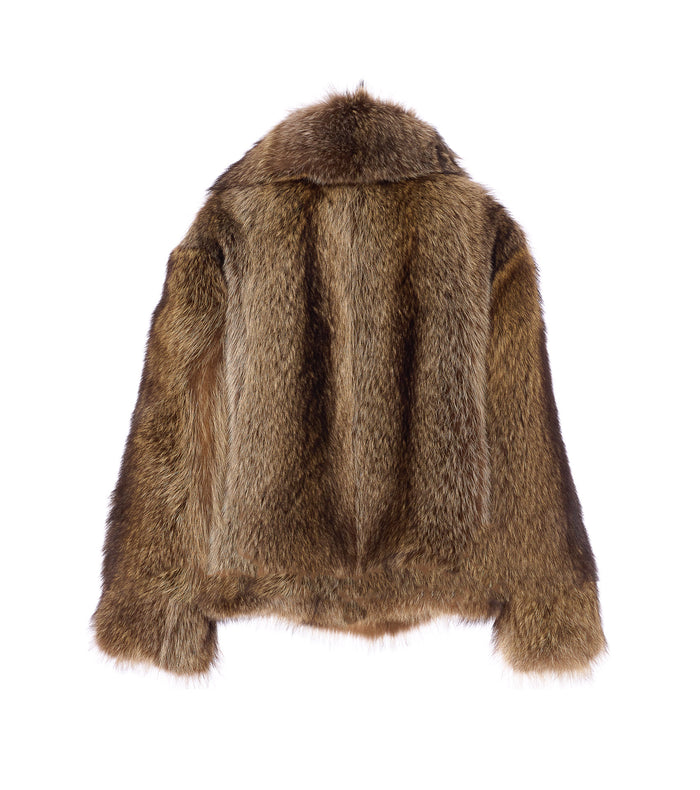 Iacopa Coats Beige Vintage Fur