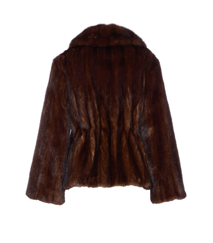 Iacopa Coats Brown Vintage Fur