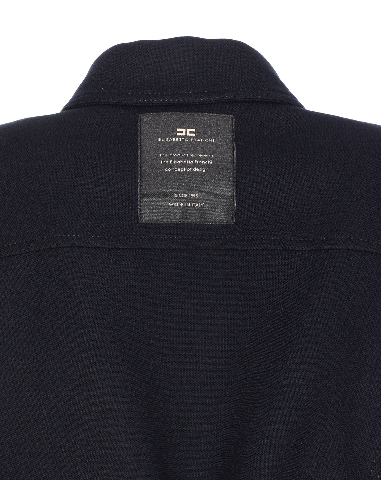 Elisabetta Franchi Coats Black Polyester