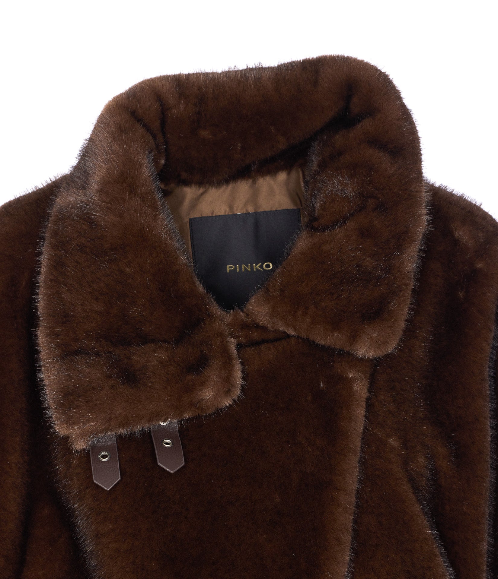 Pinko Jackets Brown Polyester