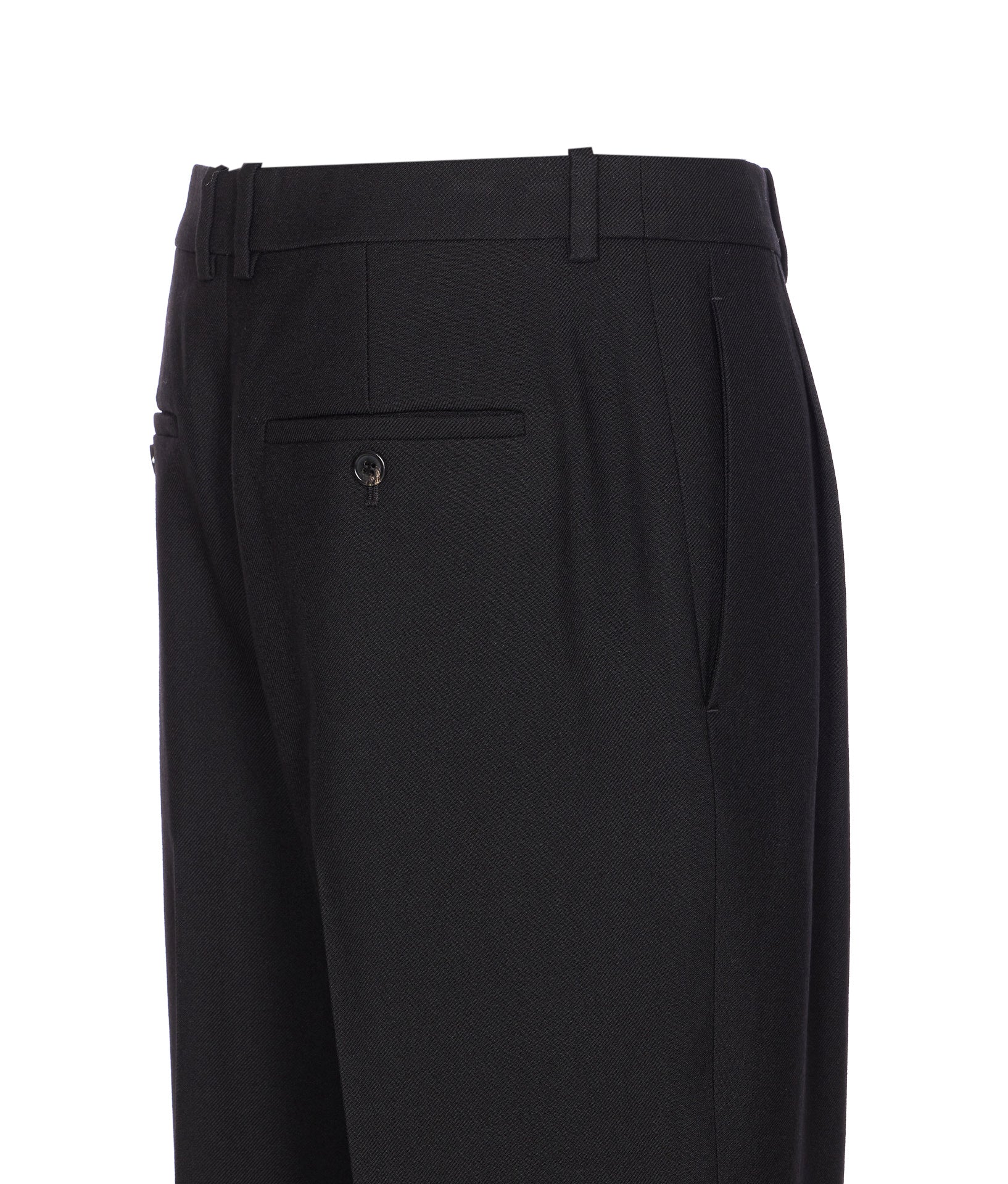 Saint Laurent Trousers Black Wool