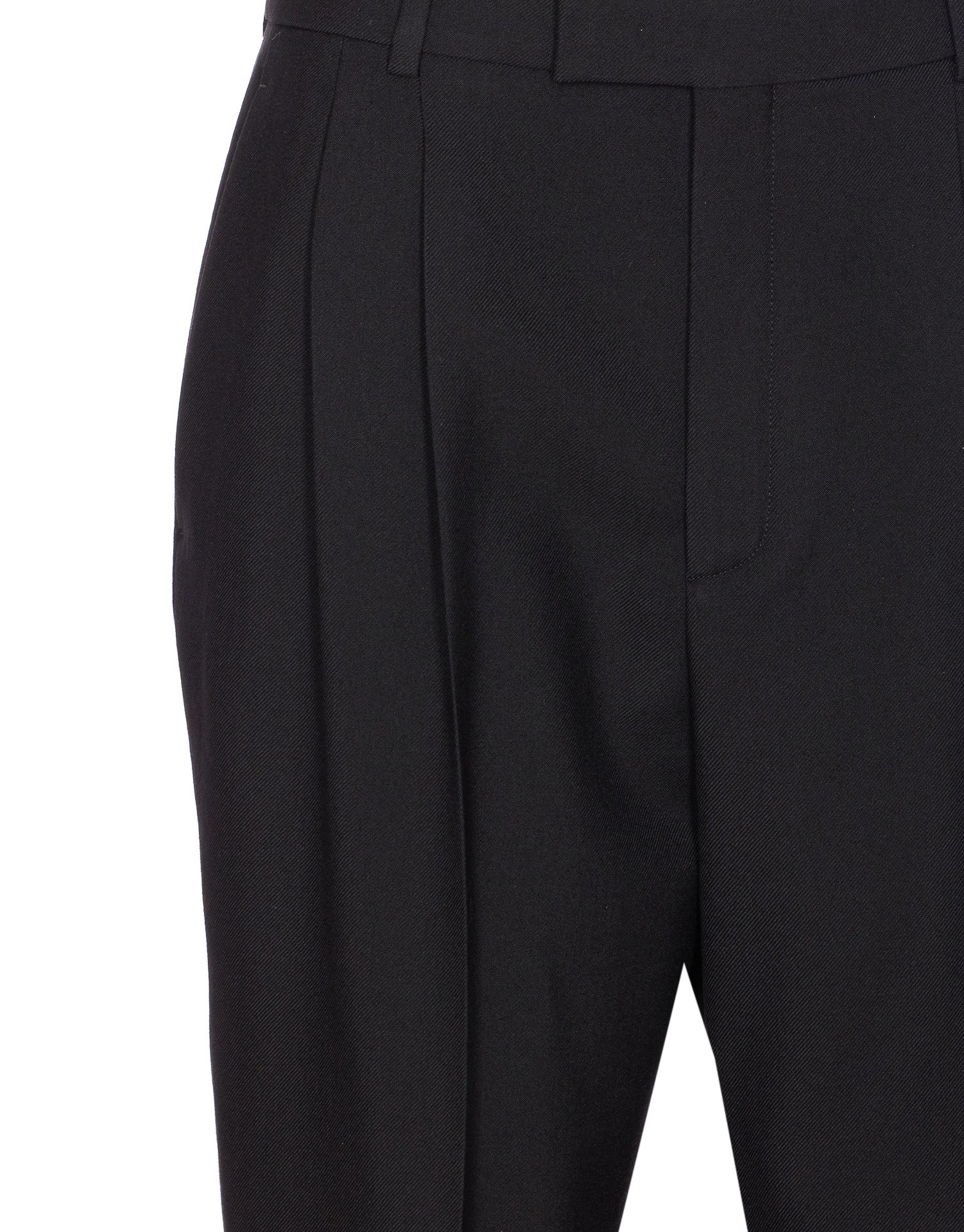 Saint Laurent Trousers Black Wool