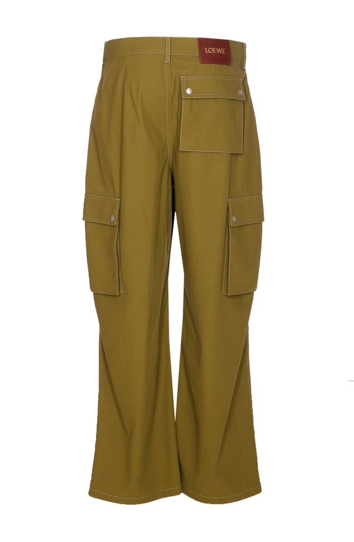 Loewe Trousers Green Cotton