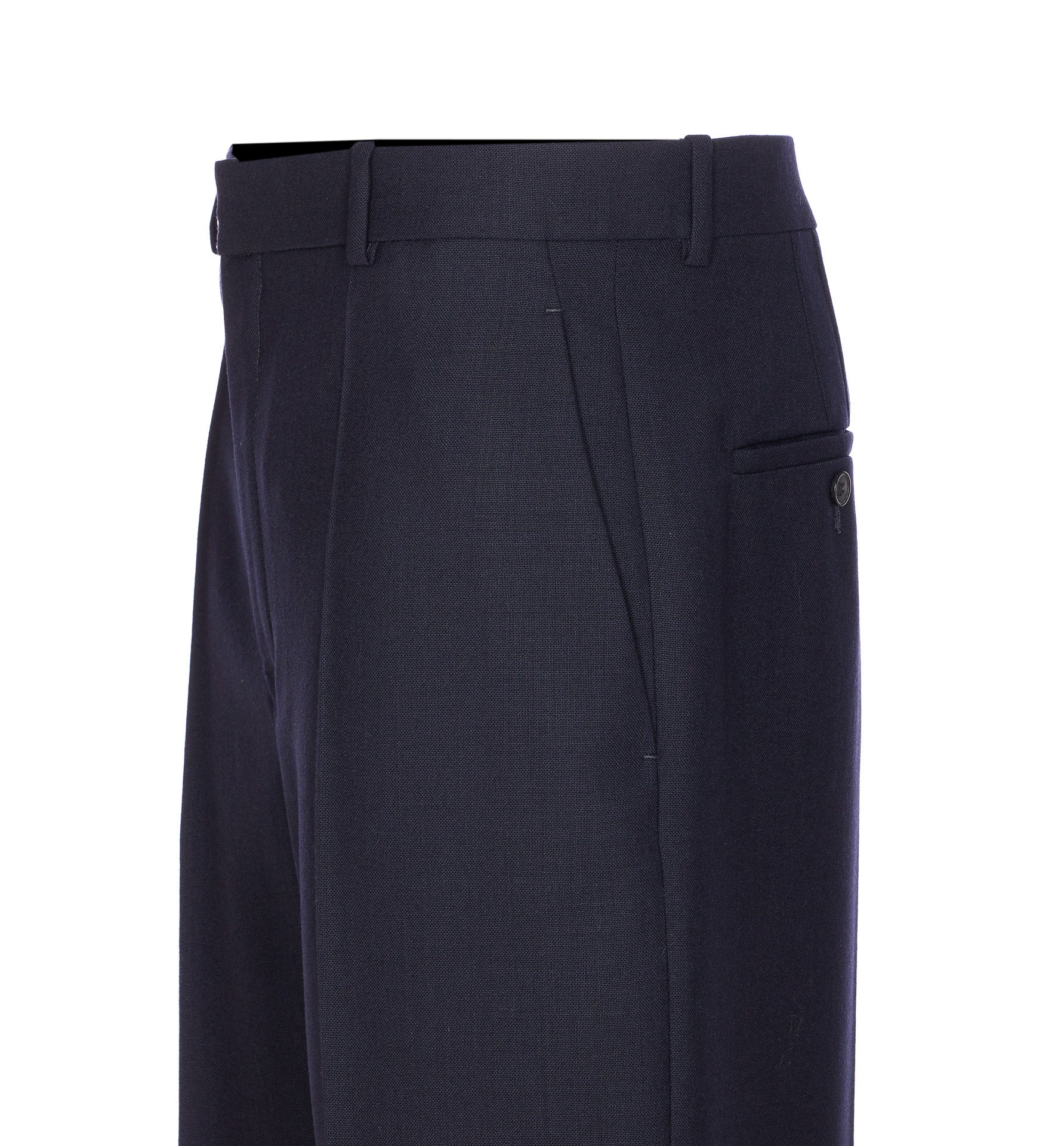Saint Laurent Trousers Blue Wool