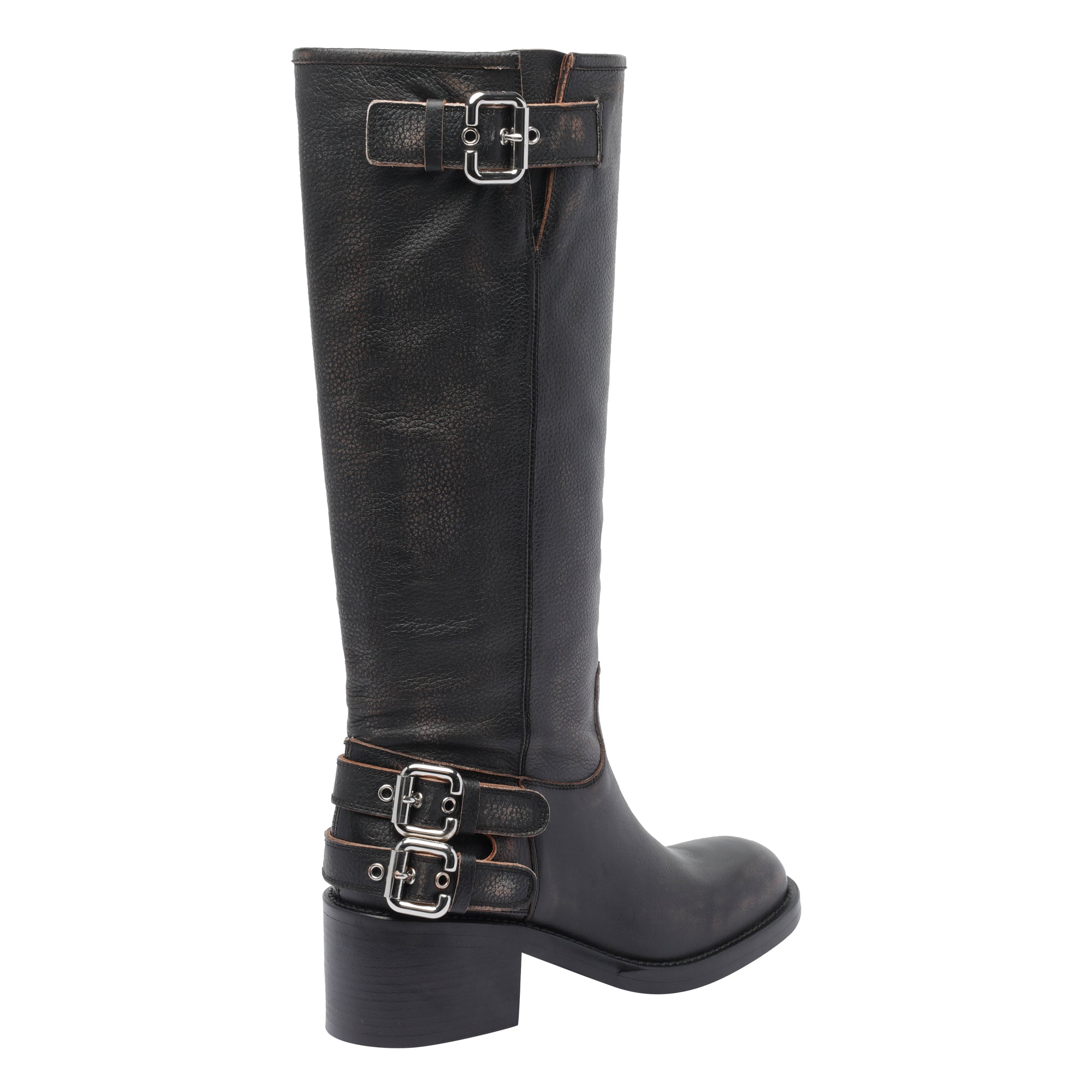 Chloè Boots Black Calf Leather/rubber Sole