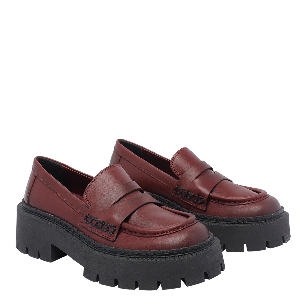 Vic Matie Flat Shoes Red Calf Leather/rubber Sole