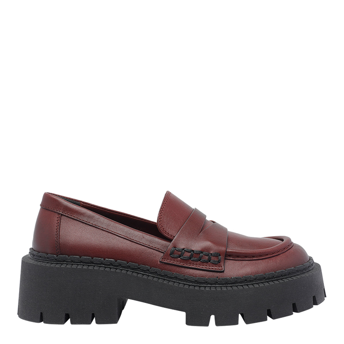 Vic Matie Flat Shoes Red Calf Leather/rubber Sole