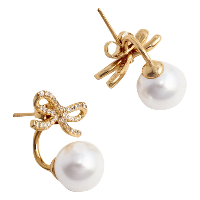 Self Portrait Bijoux Gold Brass With Abs Pearl