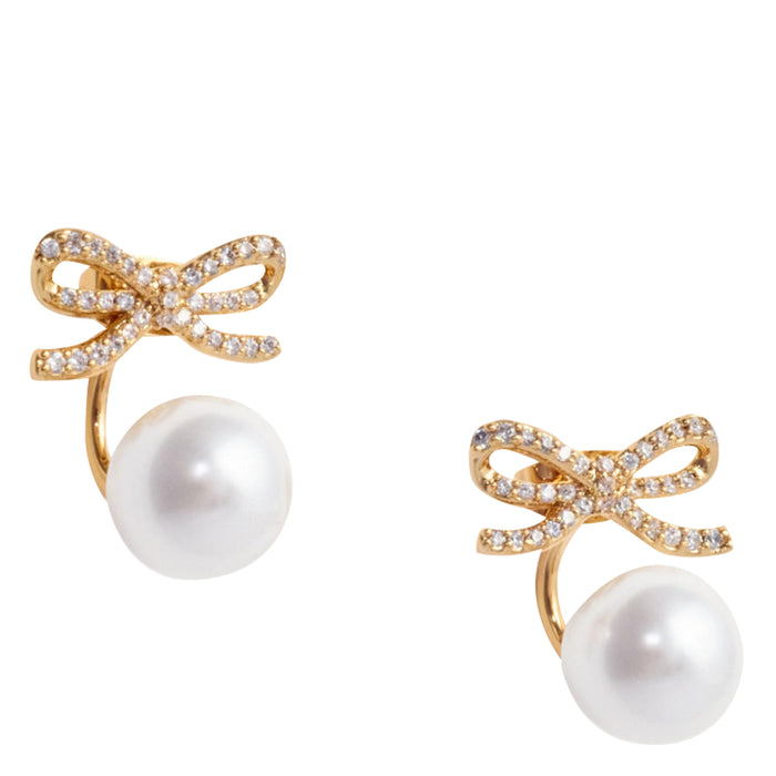 Self Portrait Bijoux Gold Brass With Abs Pearl