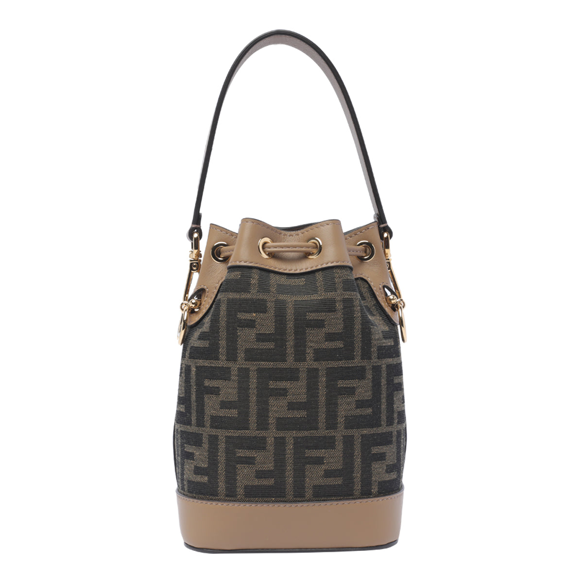 Fendi Bags Brown Fabric Leather Trim