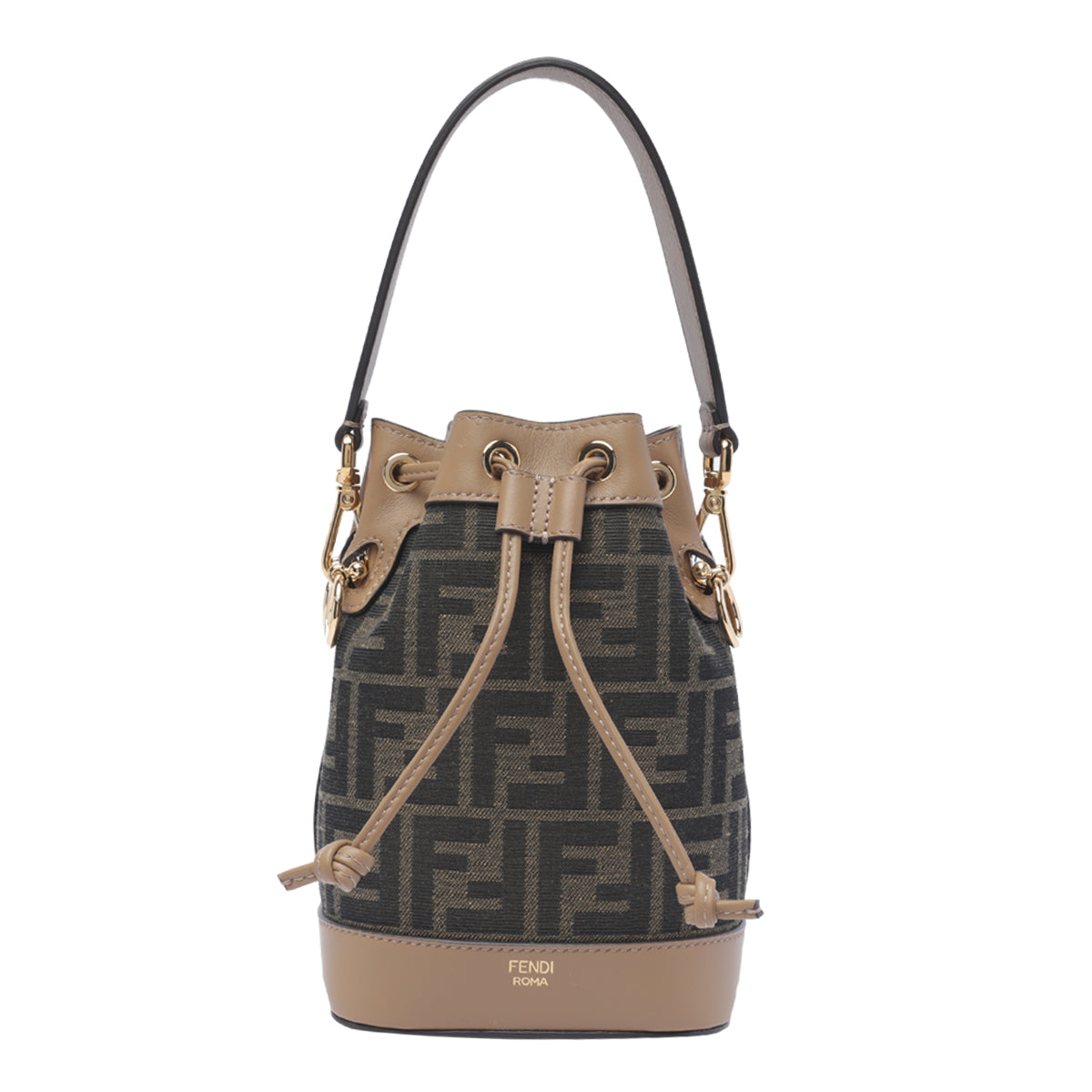 Fendi Bags Brown Fabric Leather Trim