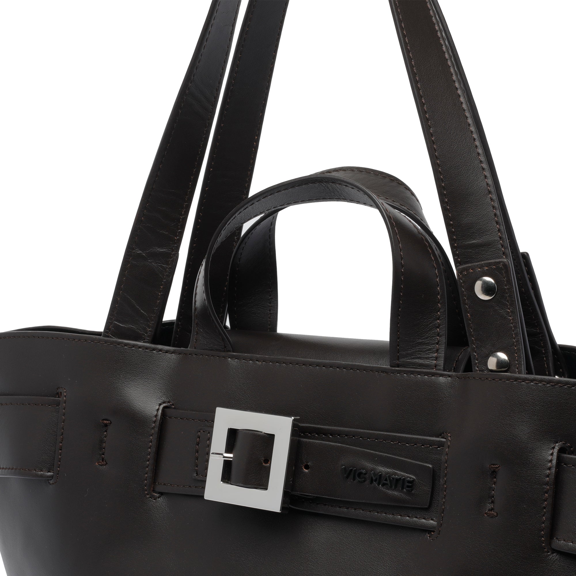 Vic Matie Bags Brown Calf Leather