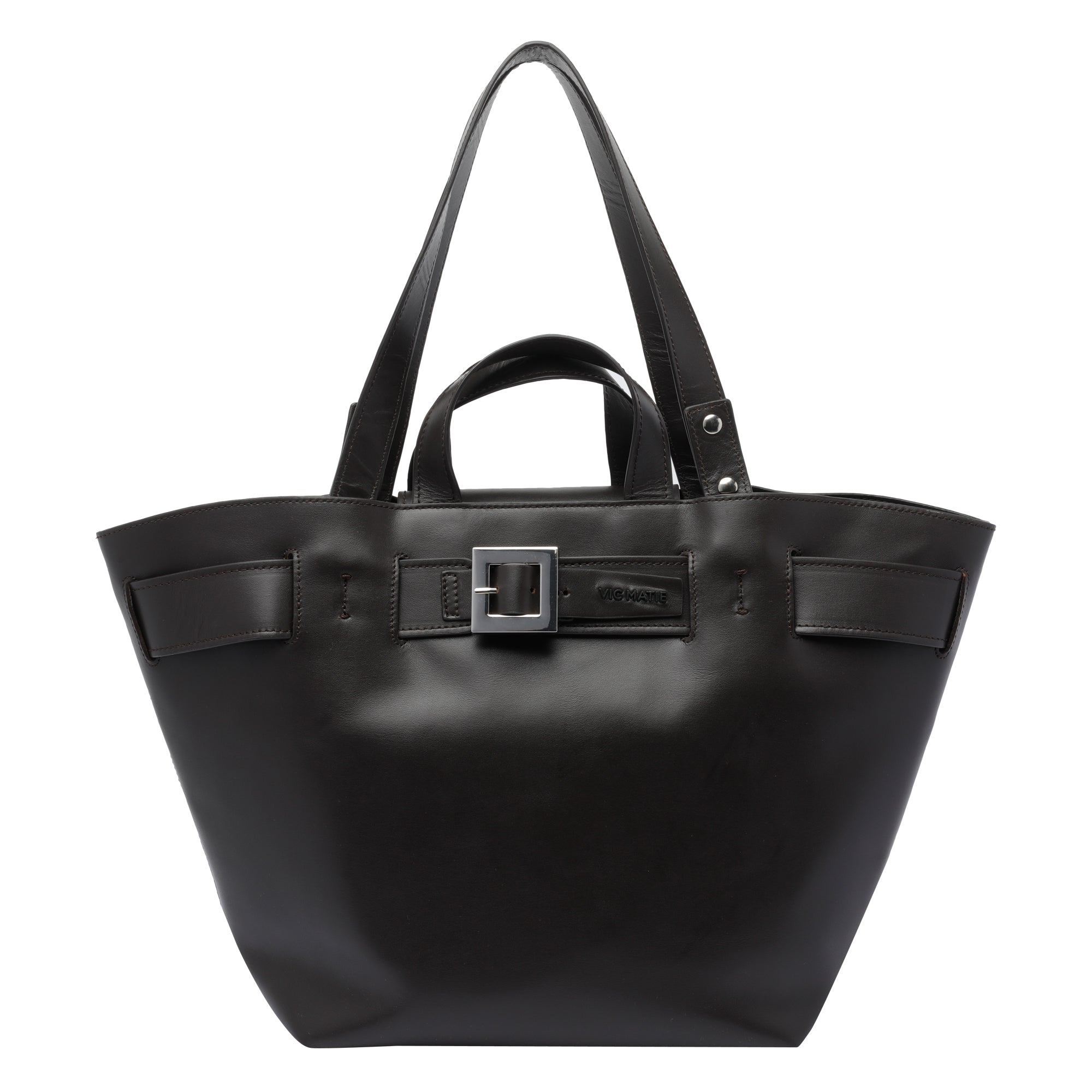 Vic Matie Bags Brown Calf Leather