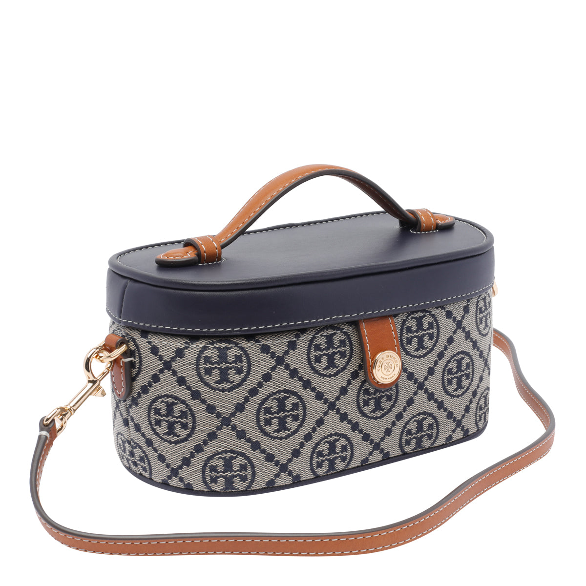 Tory Burch Accessories Blue Calf Leather Fabric