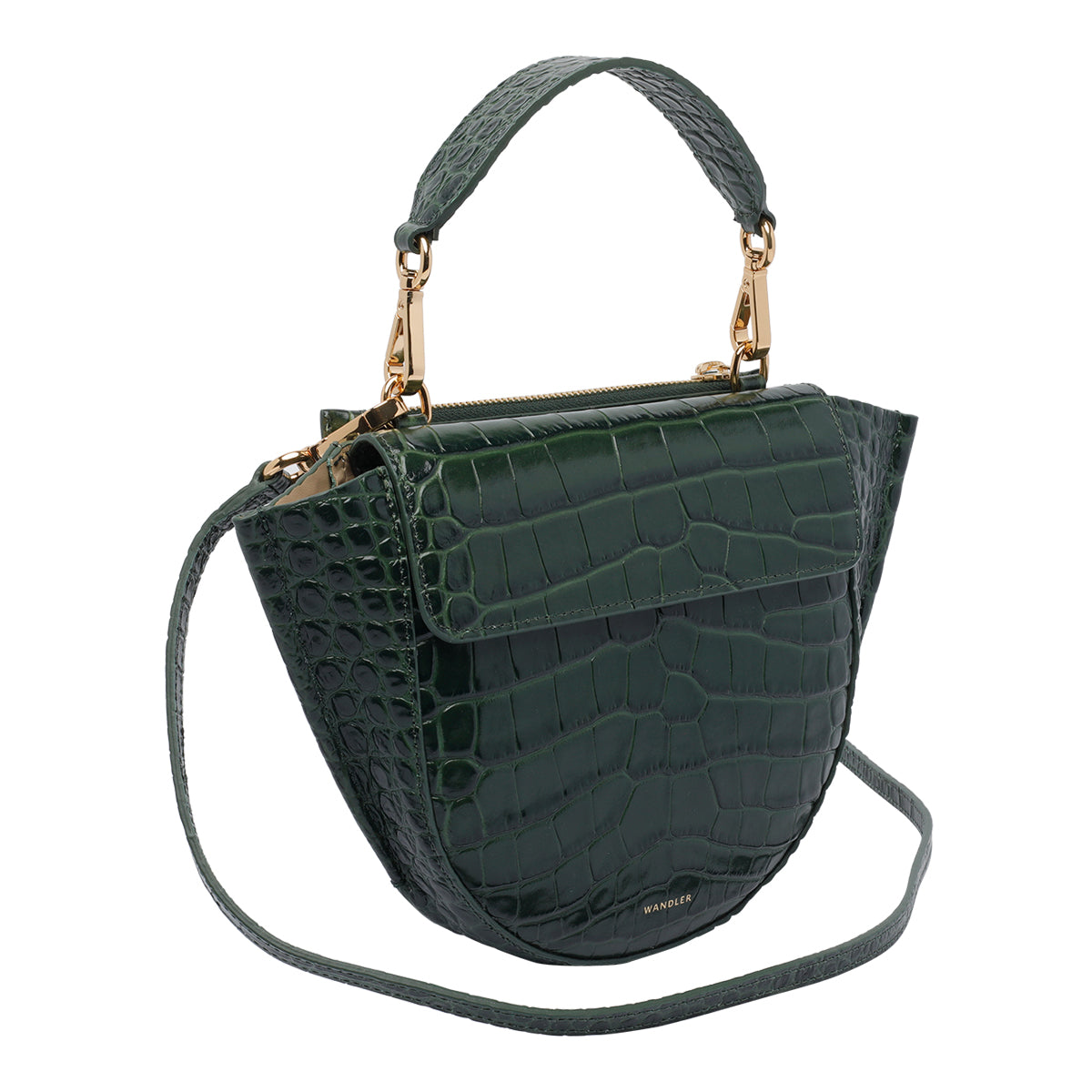 Wandler Bags Green Calf Leather