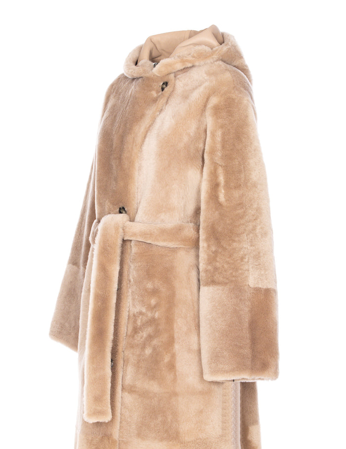Yves Salomon Coats Beige Lamb Leather