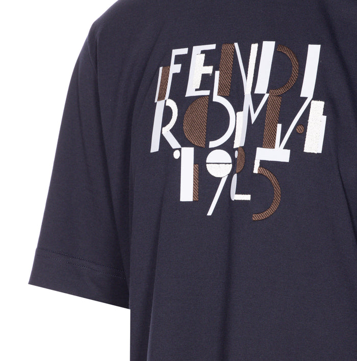 Fendi T-shirts and Polos Blue Cotton