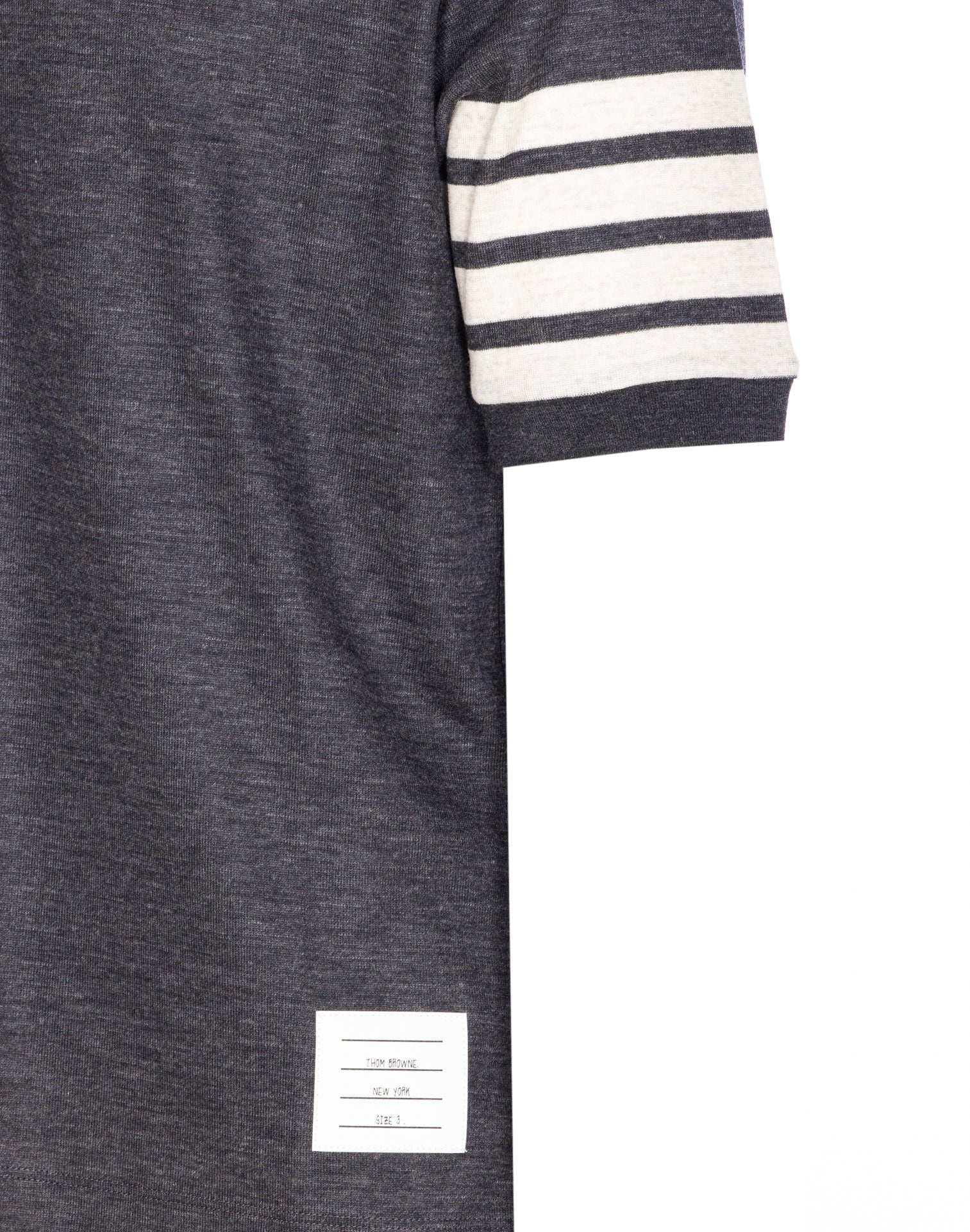 Thom Browne T-Shirts And Polos Grey Virgin Wool