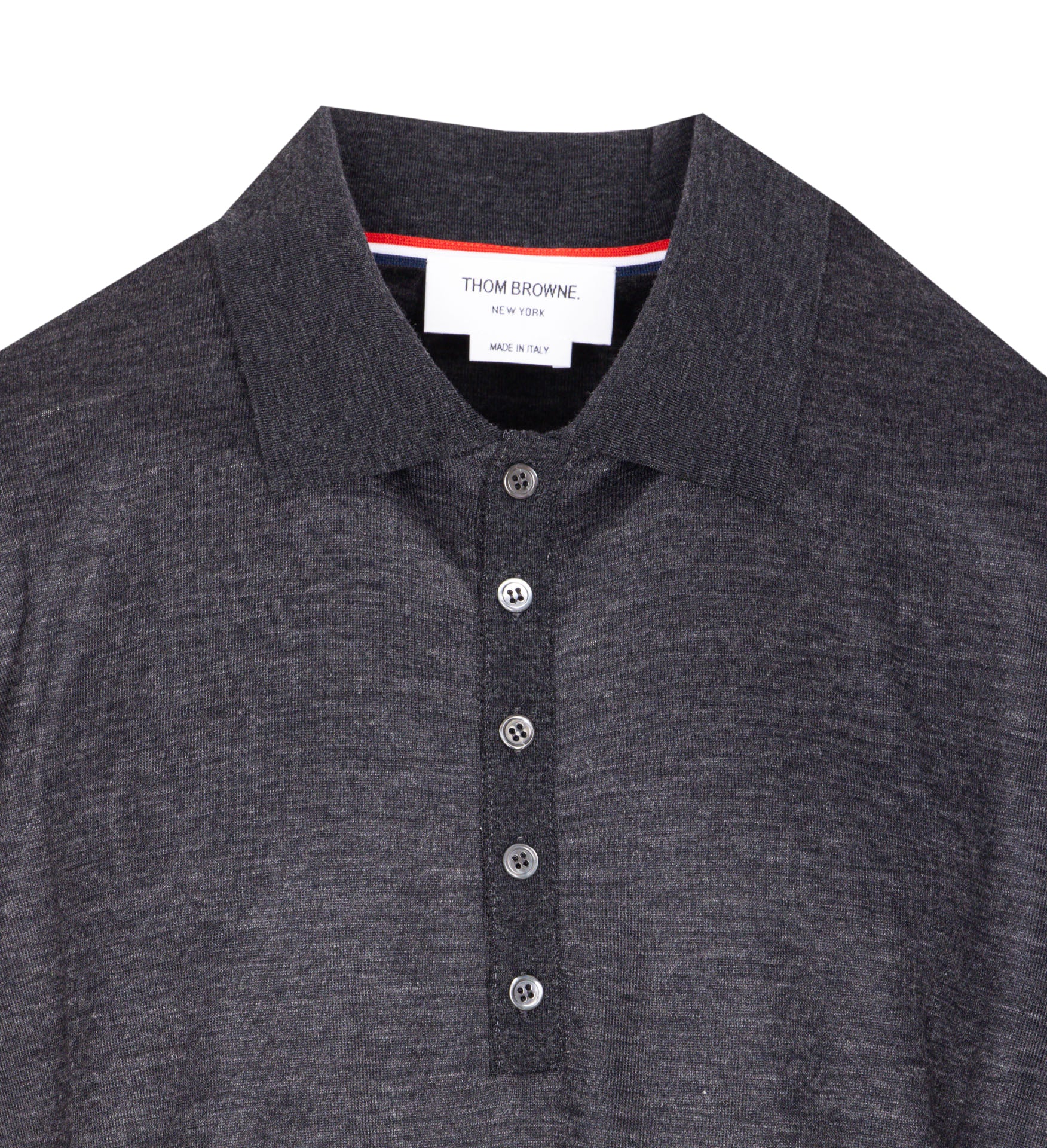 Thom Browne T-Shirts And Polos Grey Virgin Wool