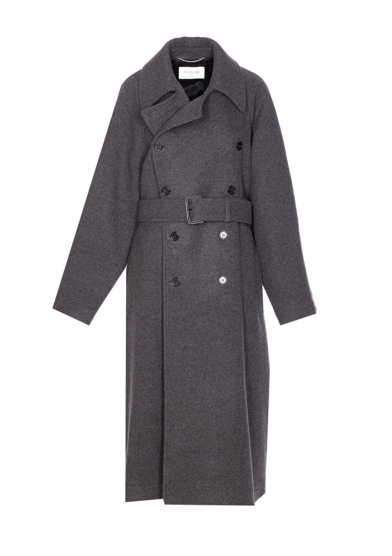 Saint Laurent Coats Grey Cashmere