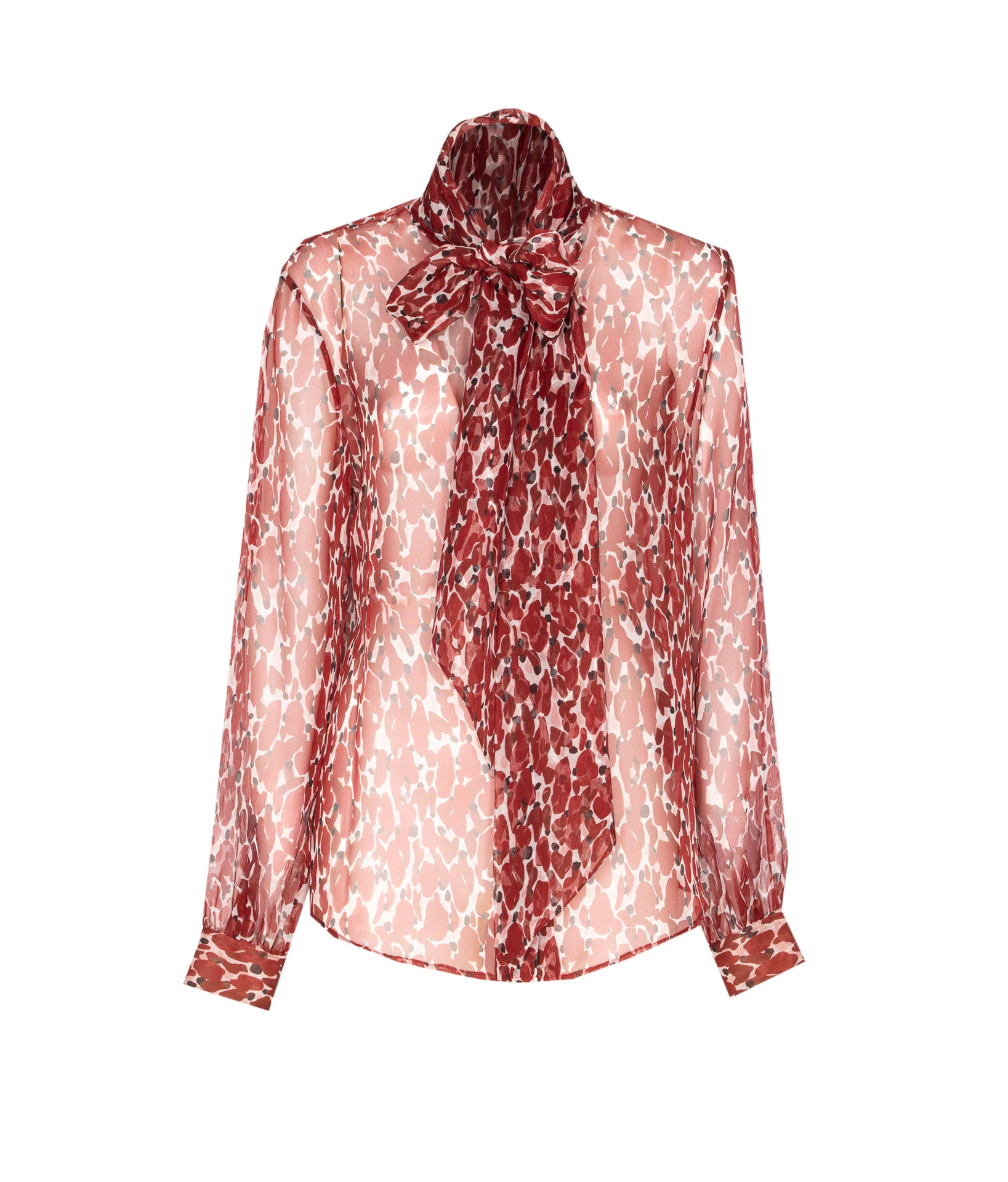 Saint Laurent Shirts Pink Silk