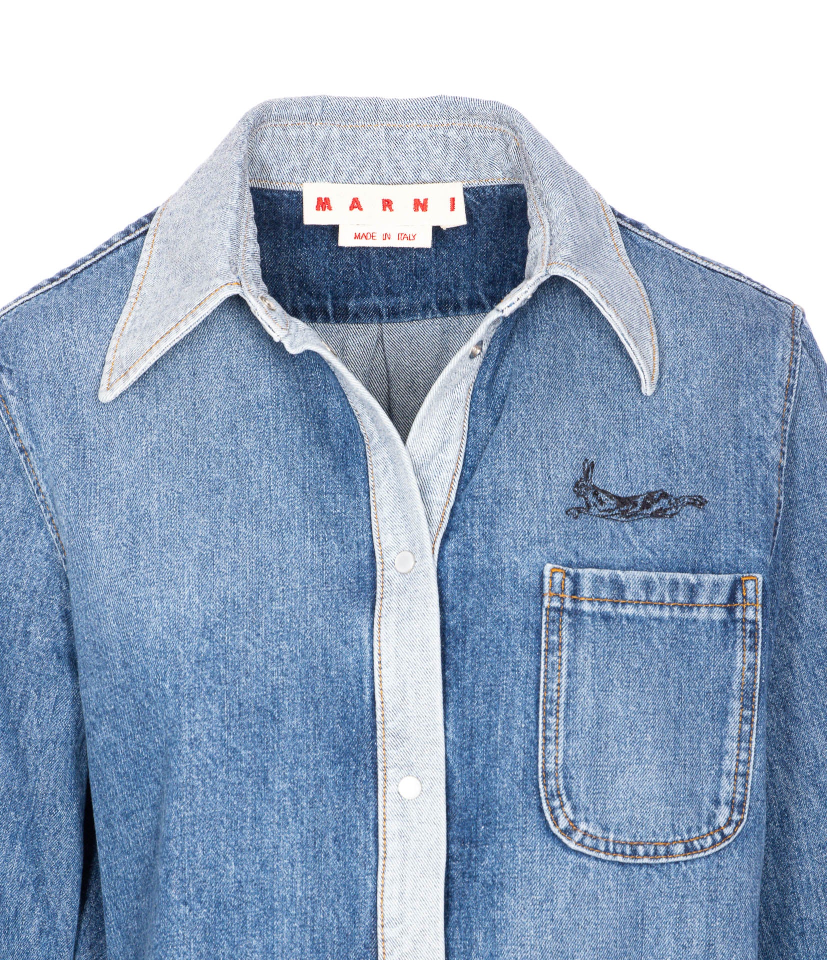 Marni Shirts Blue Cotton
