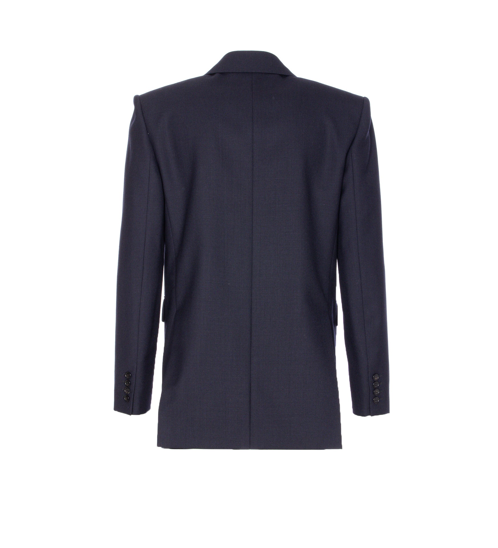 Saint Laurent Jackets Blue Wool