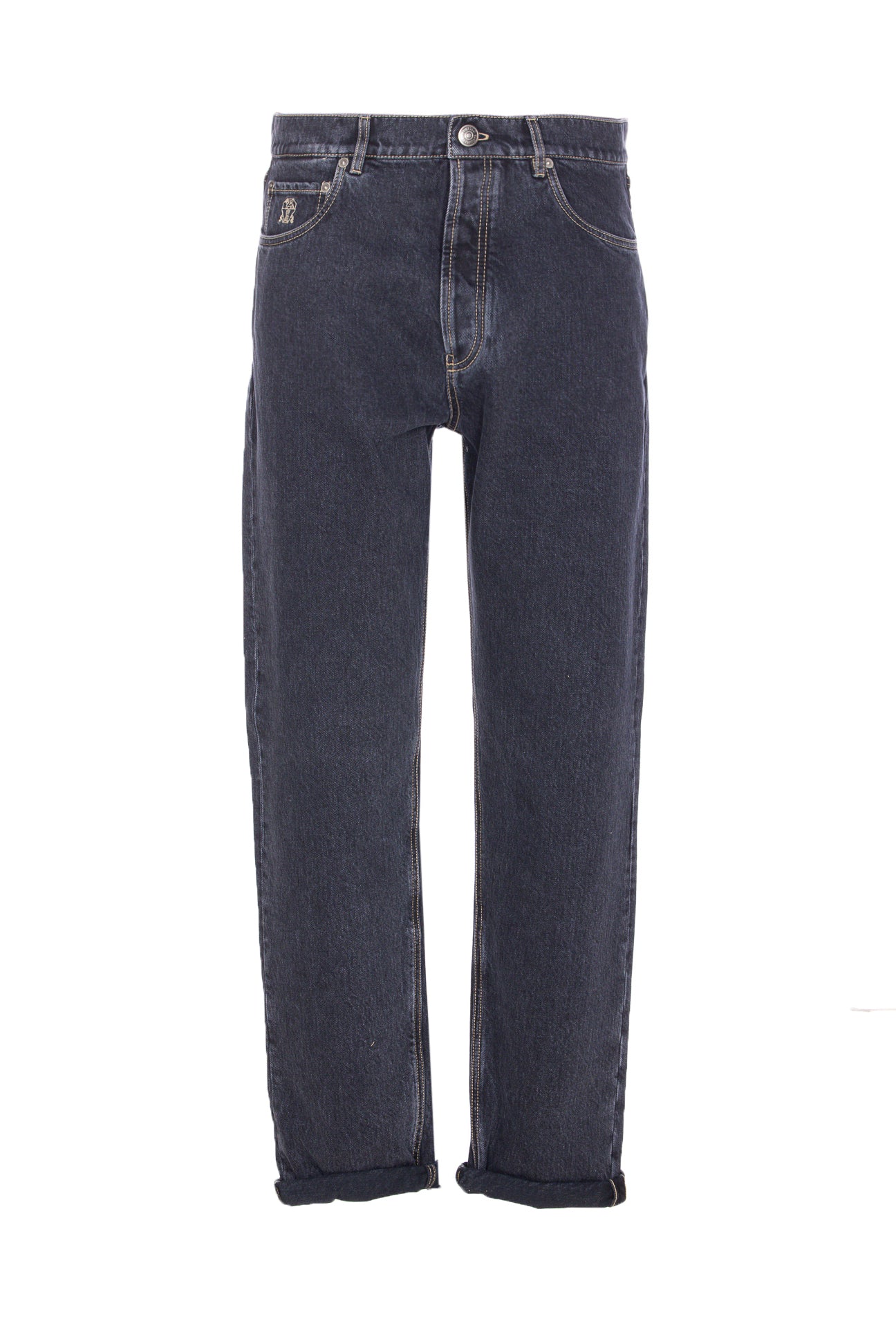 Brunello Cucinelli Trousers Blue Cotton