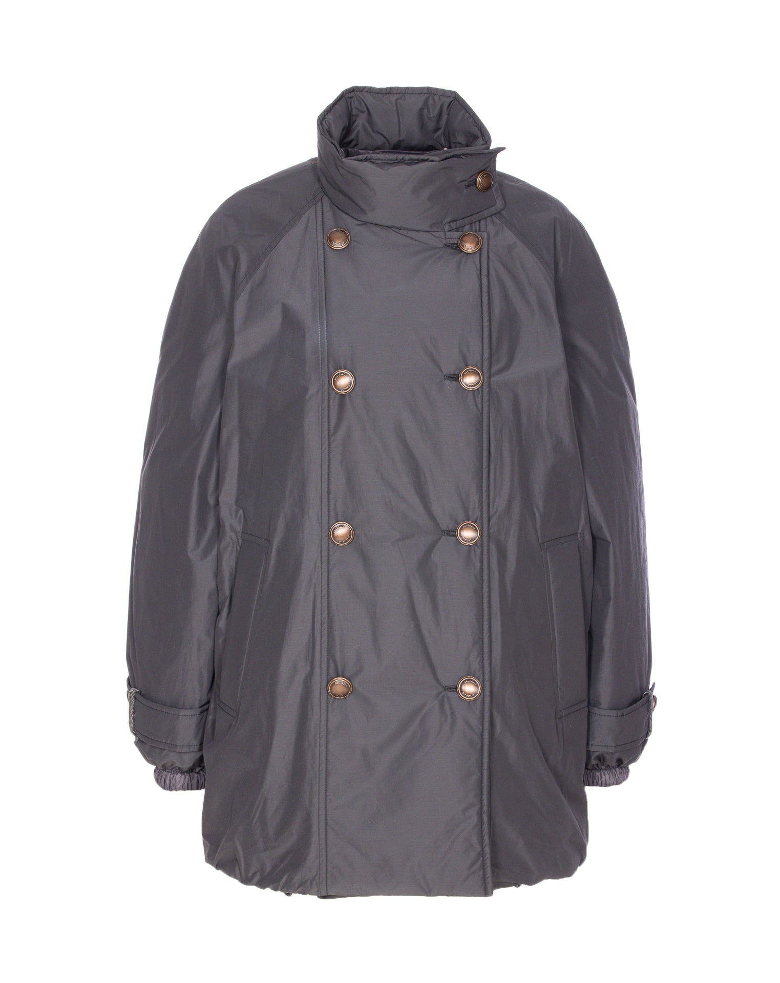 Brunello Cucinelli Coats Grey Polyester