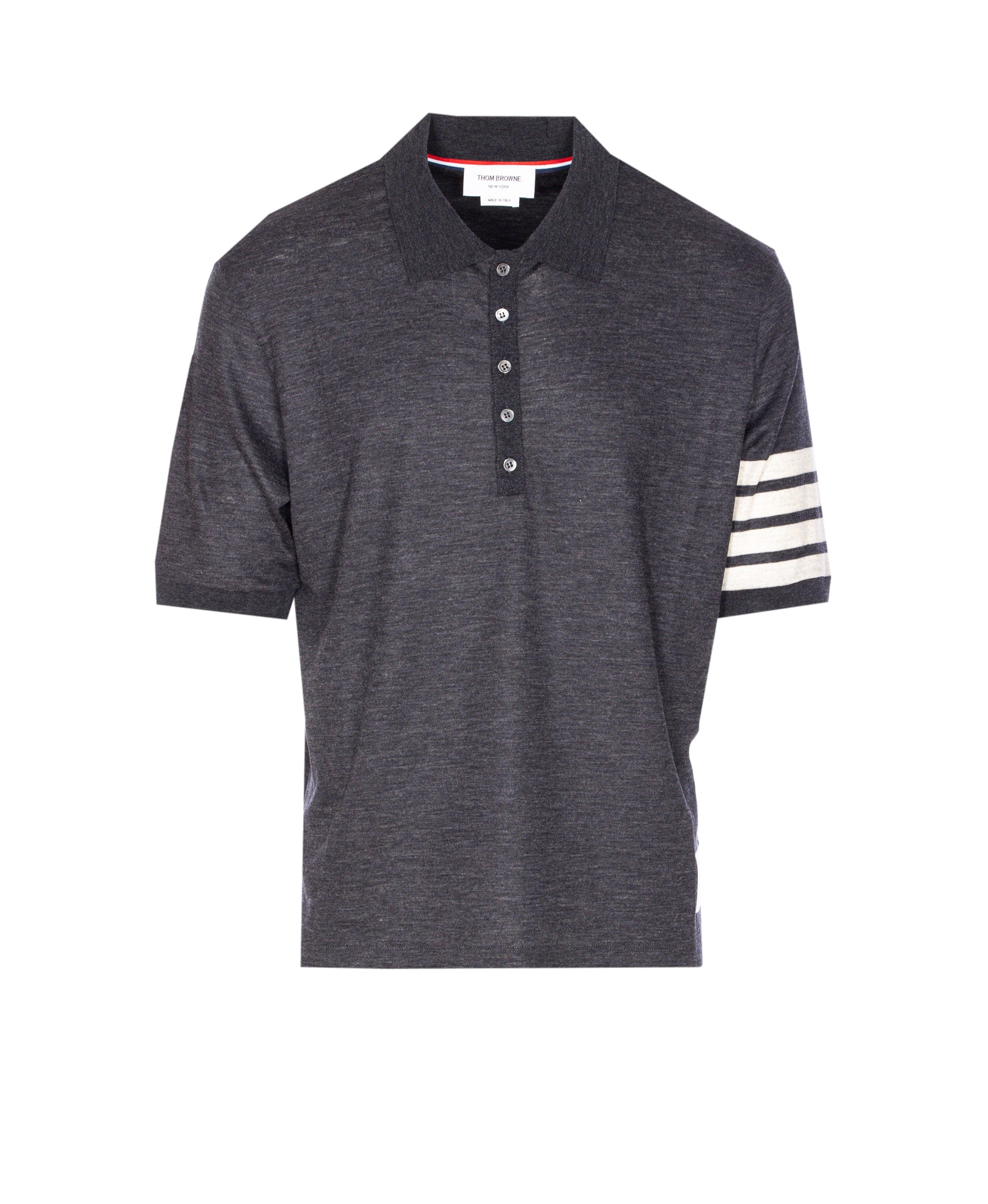 Thom Browne T-Shirts And Polos Grey Virgin Wool