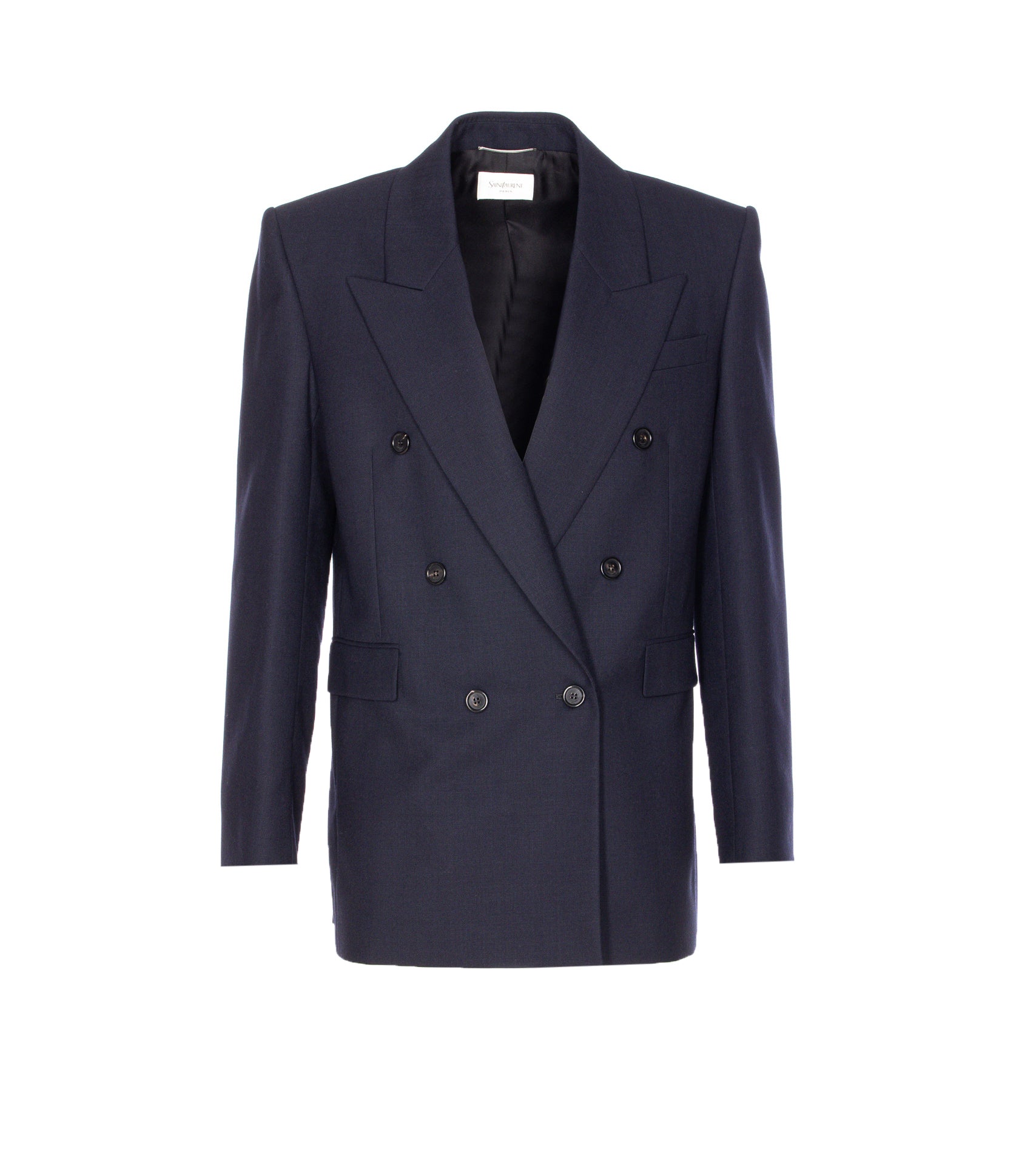 Saint Laurent Jackets Blue Wool