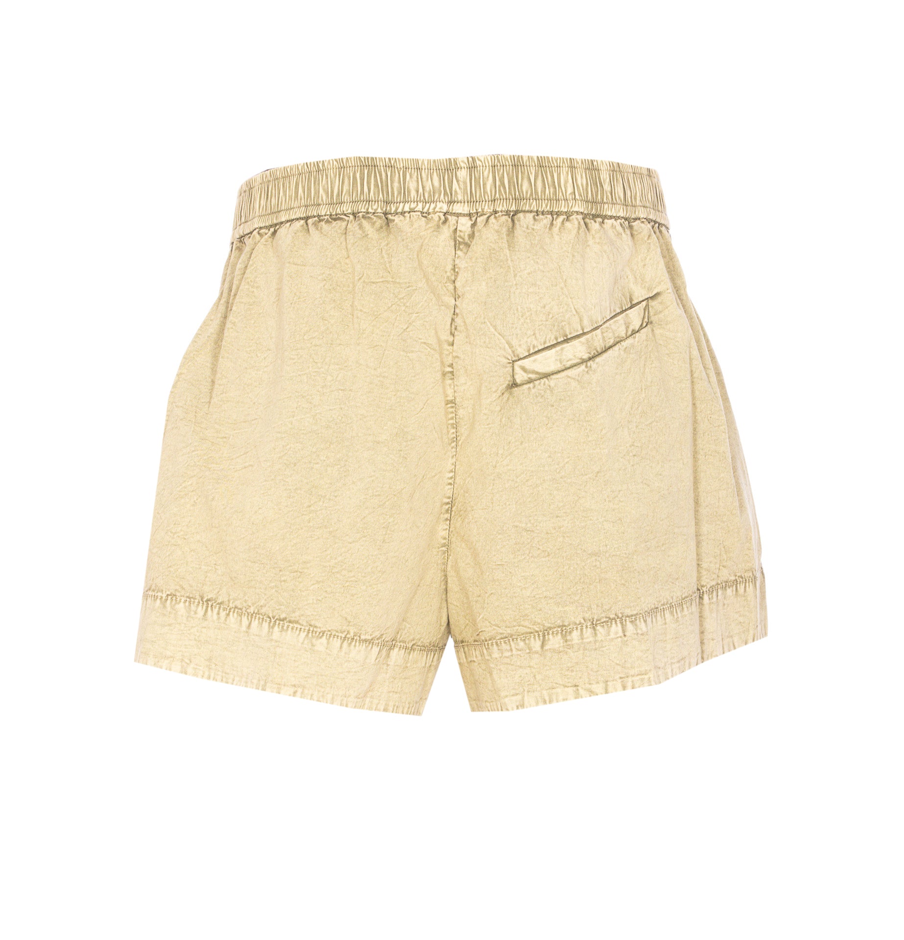 Ganni Shorts Green Organic Cotton