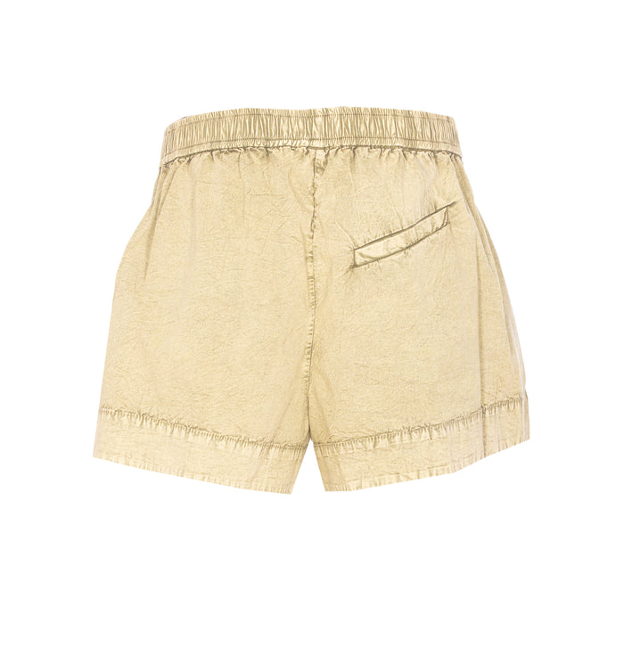 Ganni Shorts Green Organic Cotton
