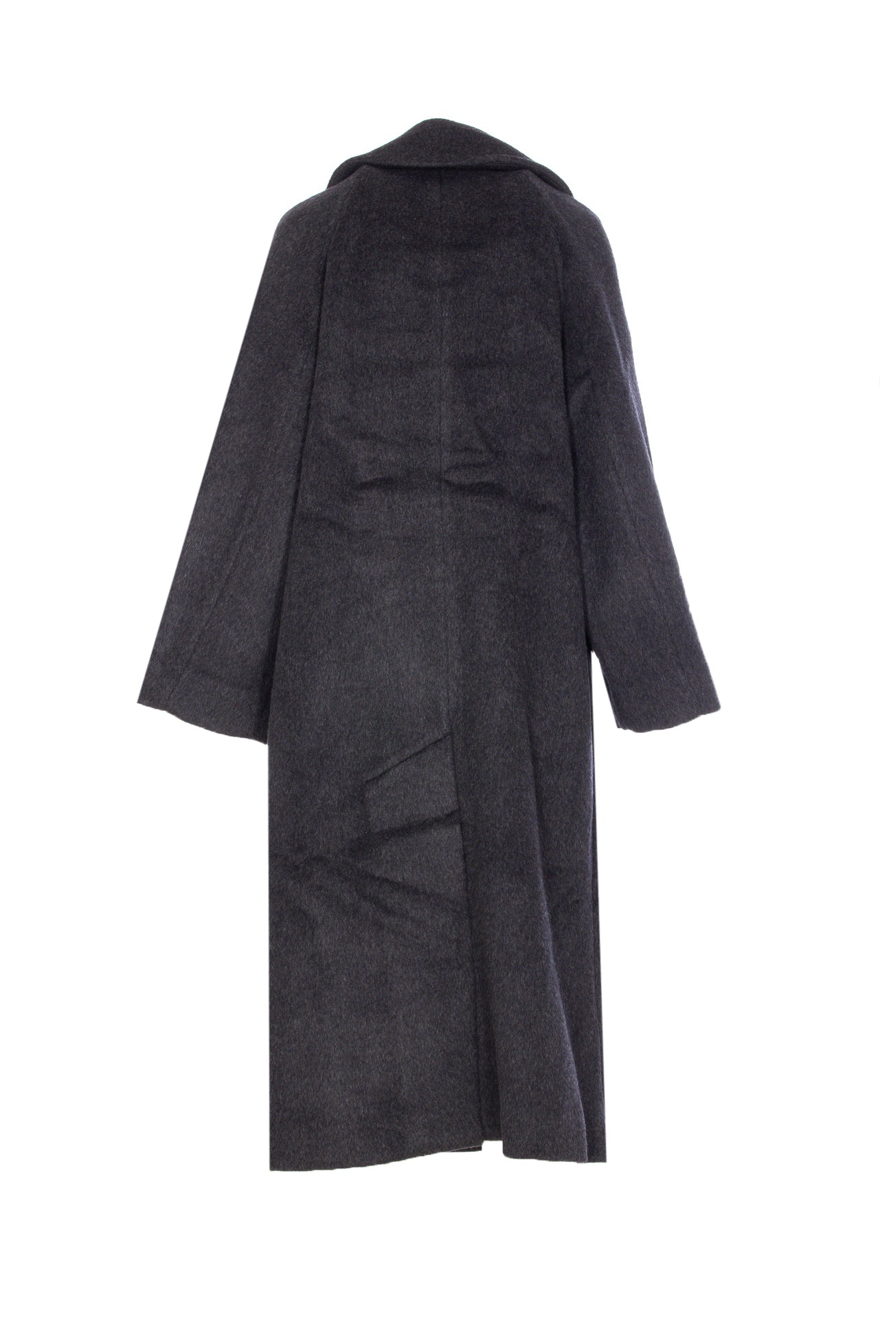Ganni Coats Grey Recycled Wool