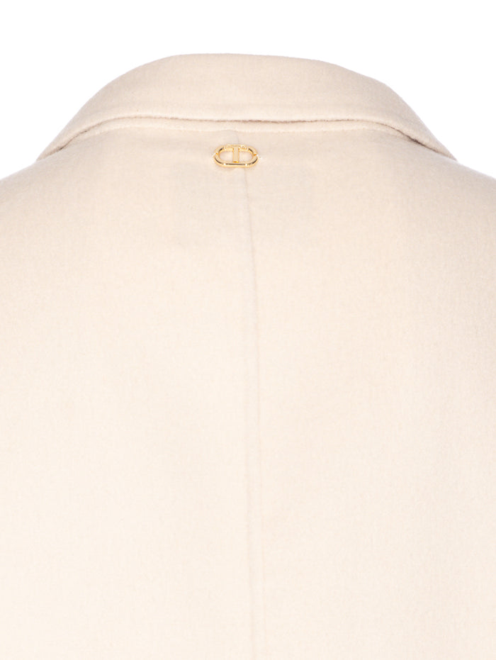 Twin-Set Coats White Polyester