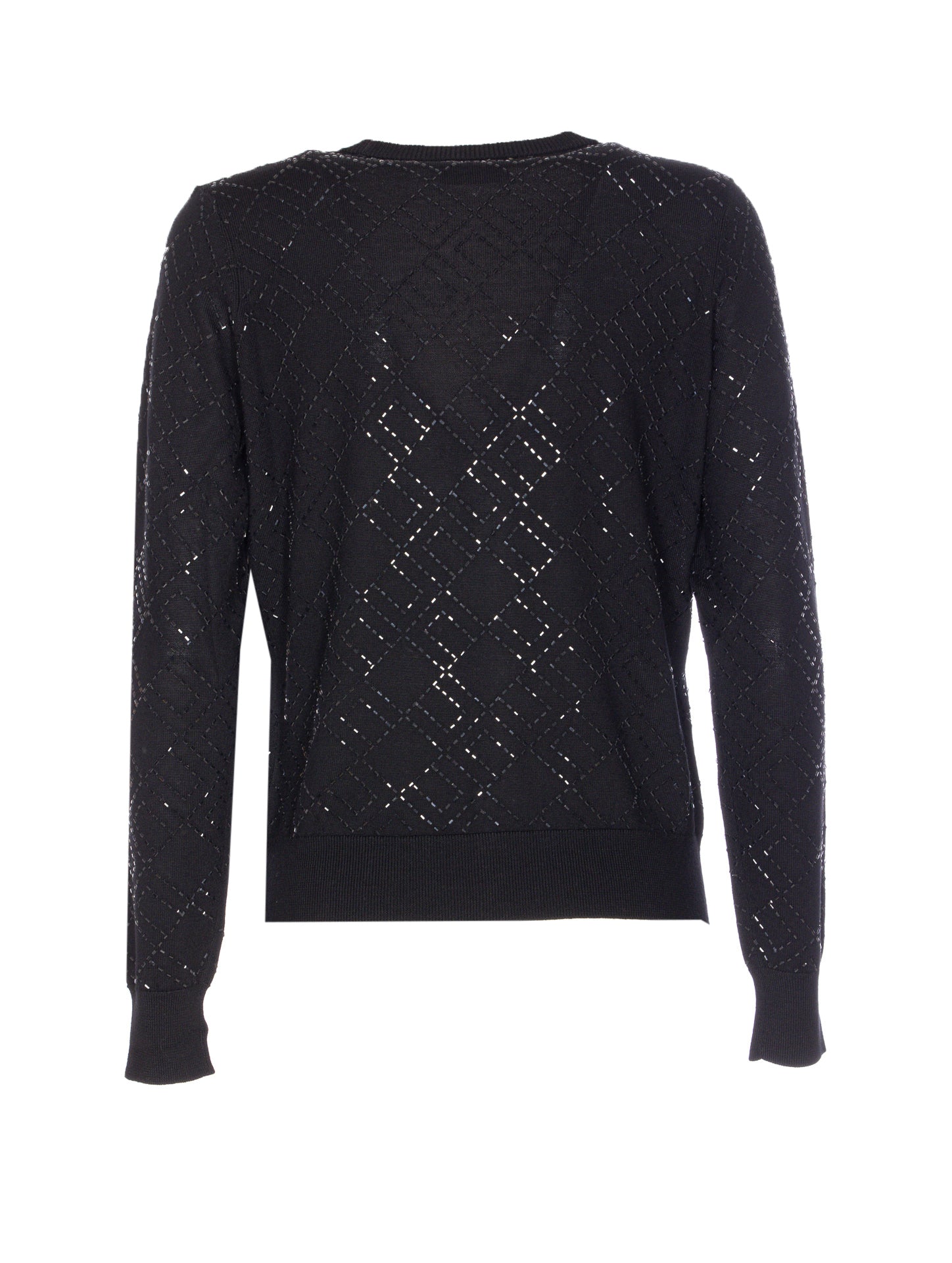 Elisabetta Franchi Sweaters Black Wool
