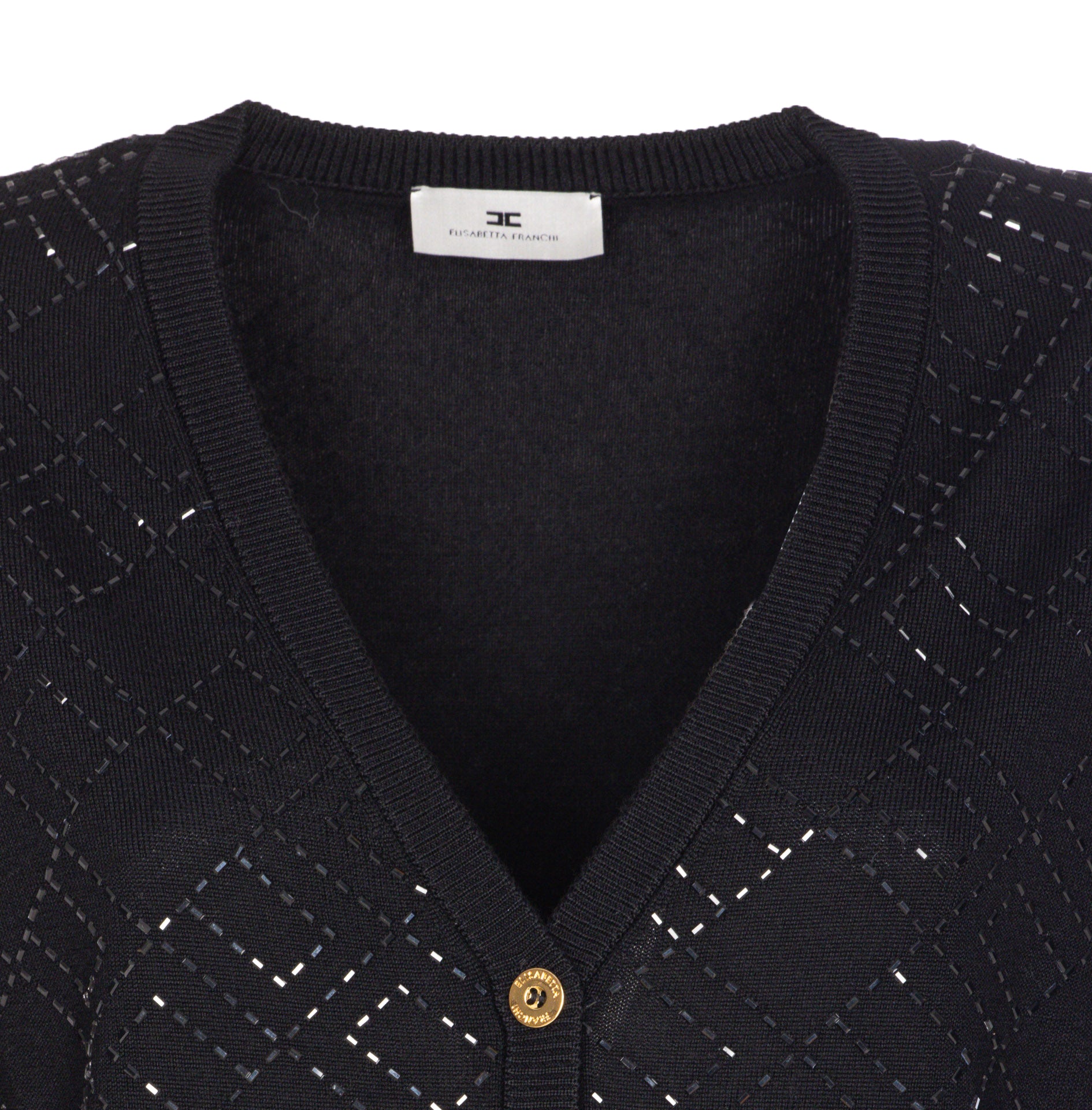 Elisabetta Franchi Sweaters Black Wool