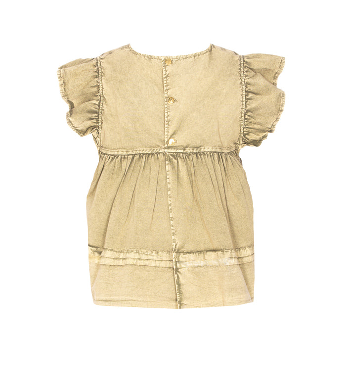 Ganni Top Green Organic Cotton