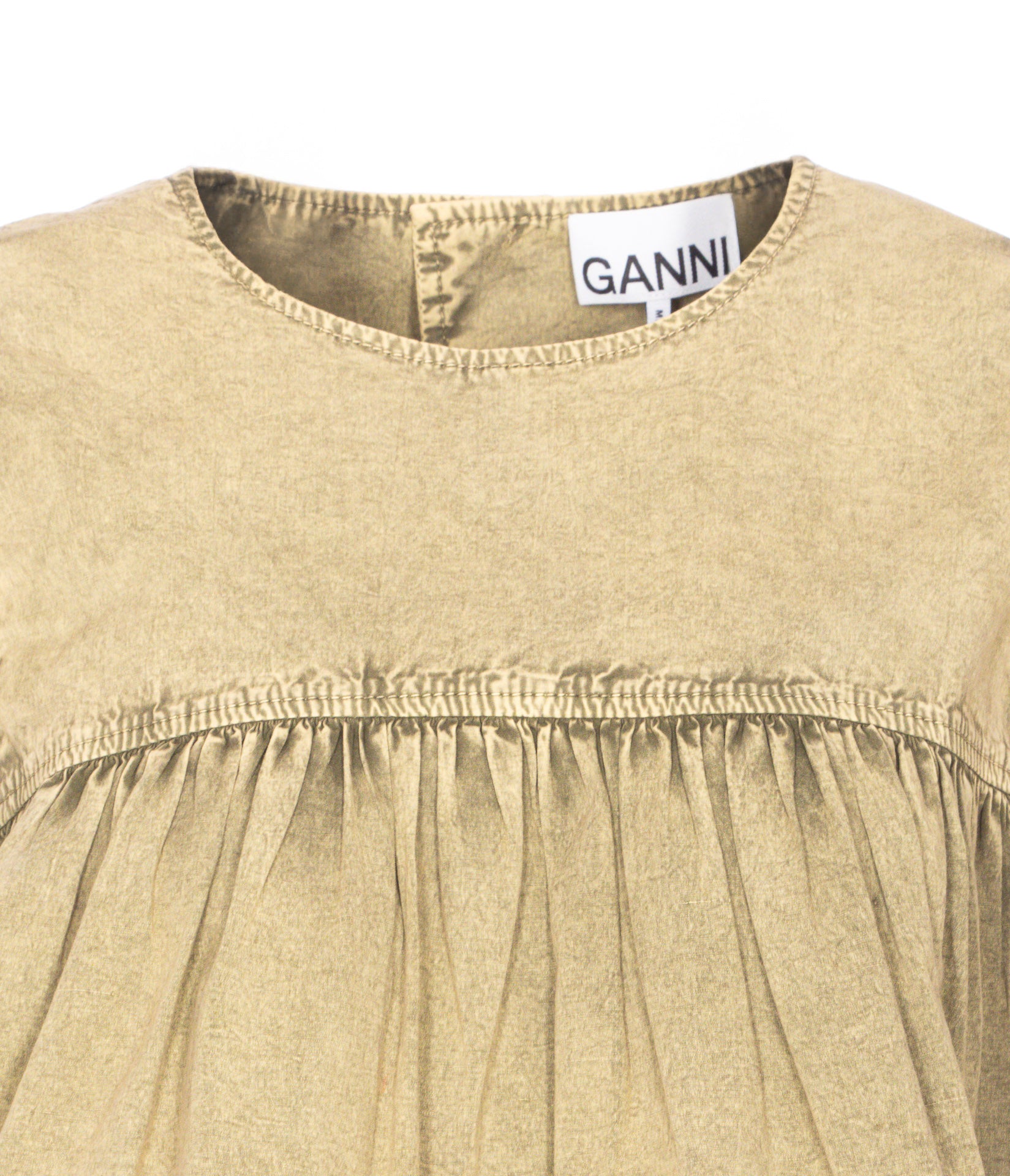 Ganni Top Green Organic Cotton