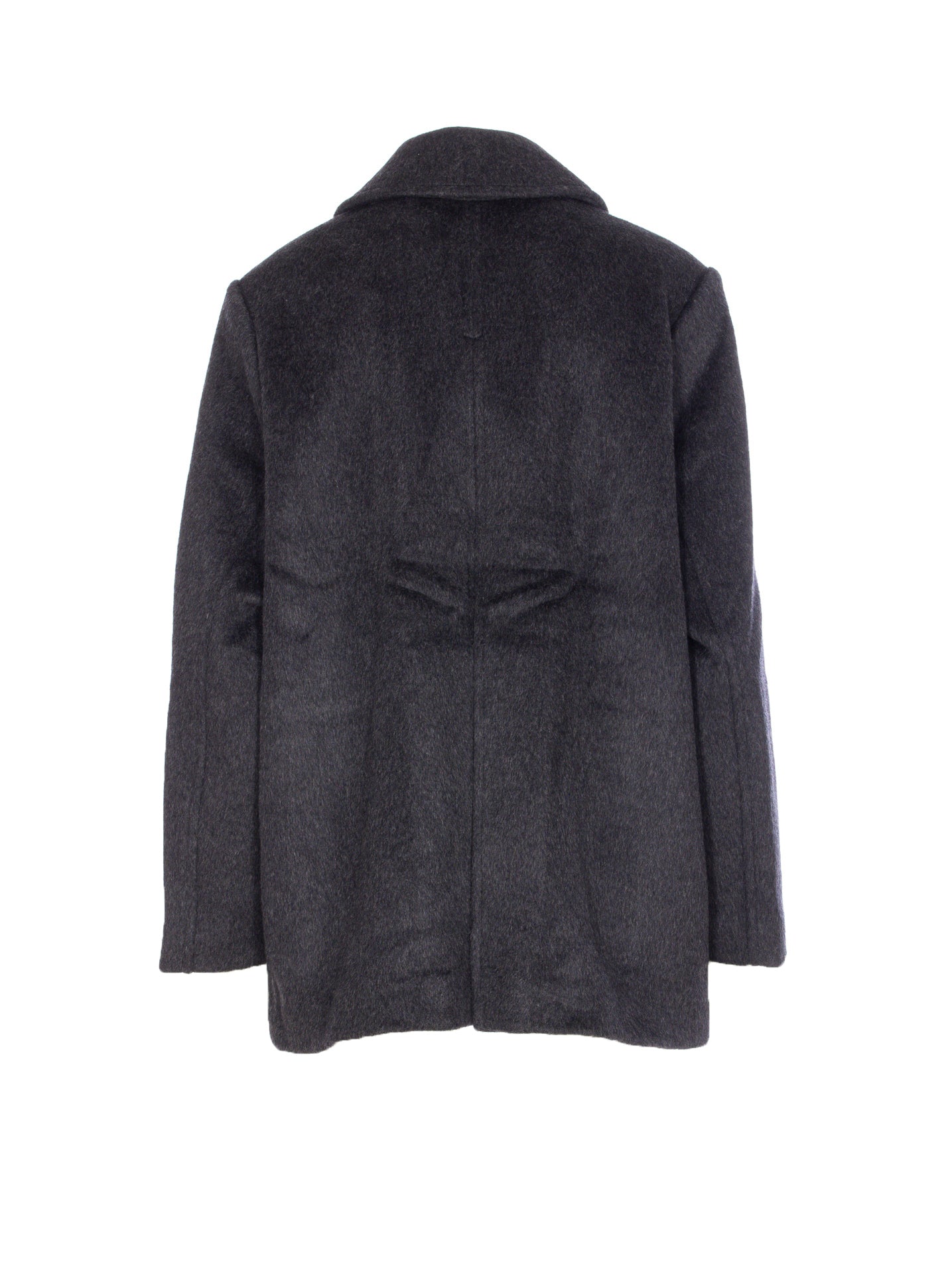 GANNI Jackets Grey Recycled Wool