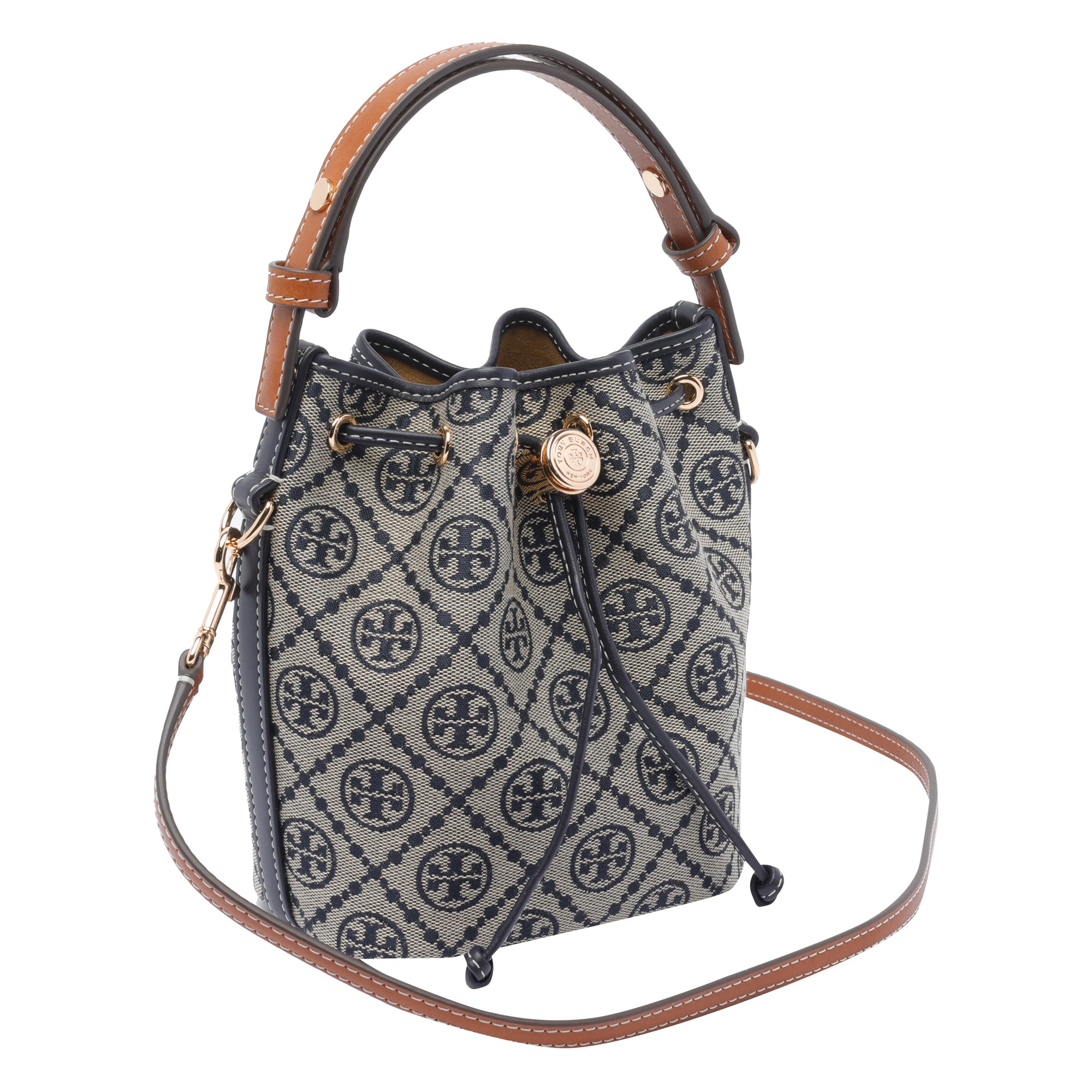Tory Burch Bags Blue Fabric Leather Trim
